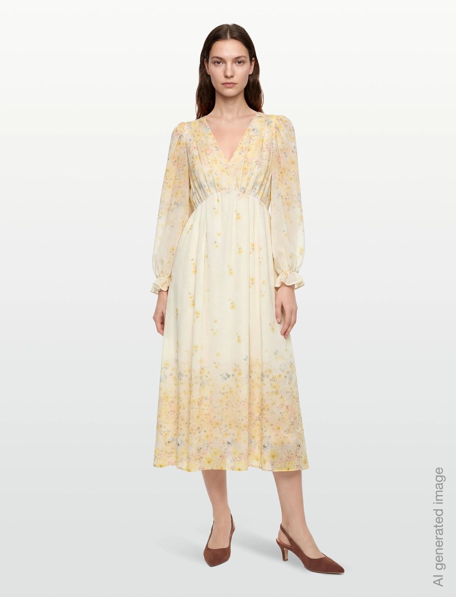 A-View - Aurora dress - maksikleidid - pale yellow - 0