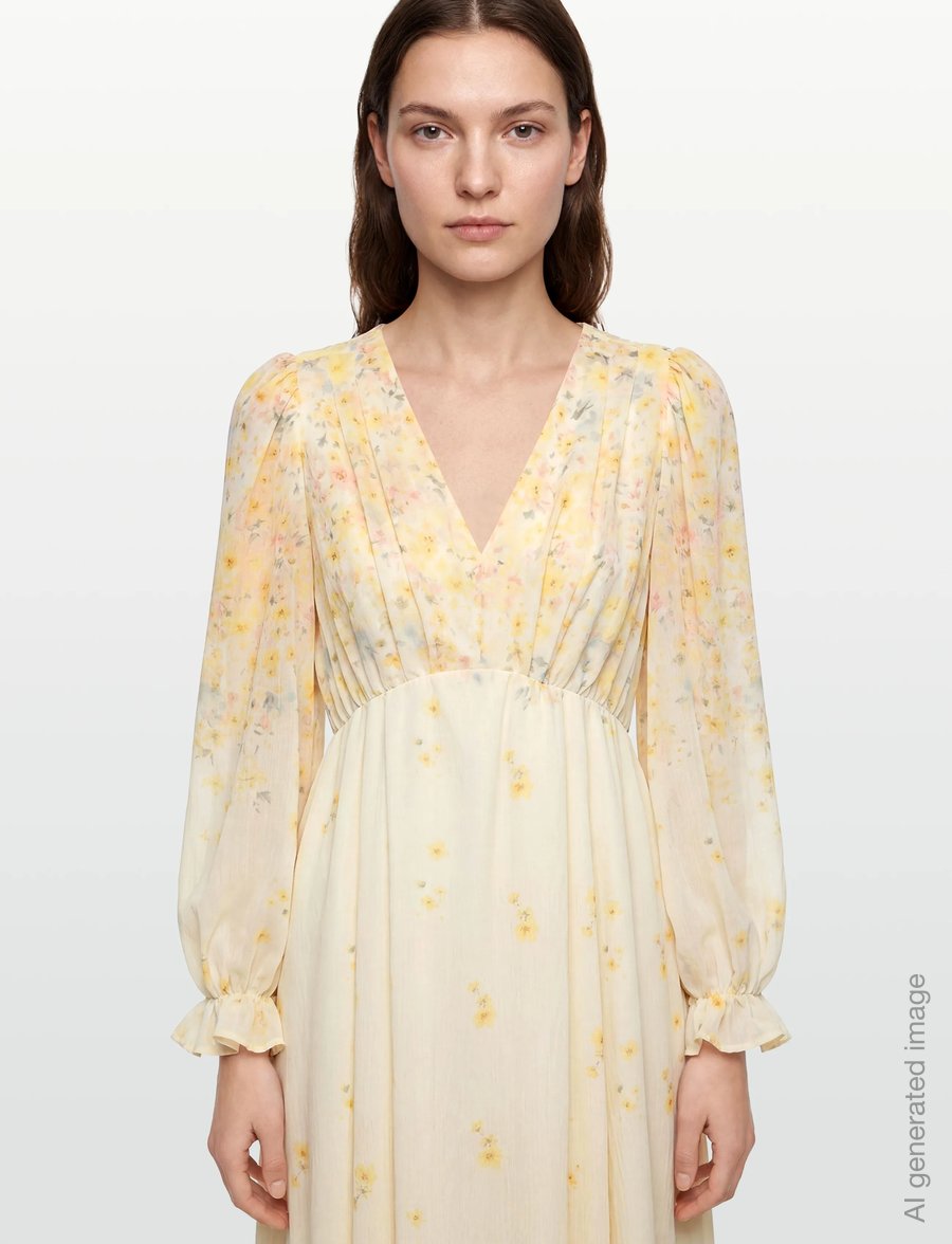 A-View - Aurora dress - maksikleidid - pale yellow - 3
