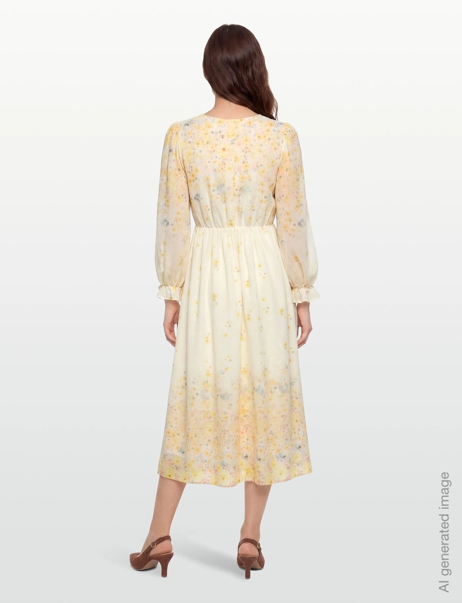 A-View - Aurora dress - maksikleidid - pale yellow - 4