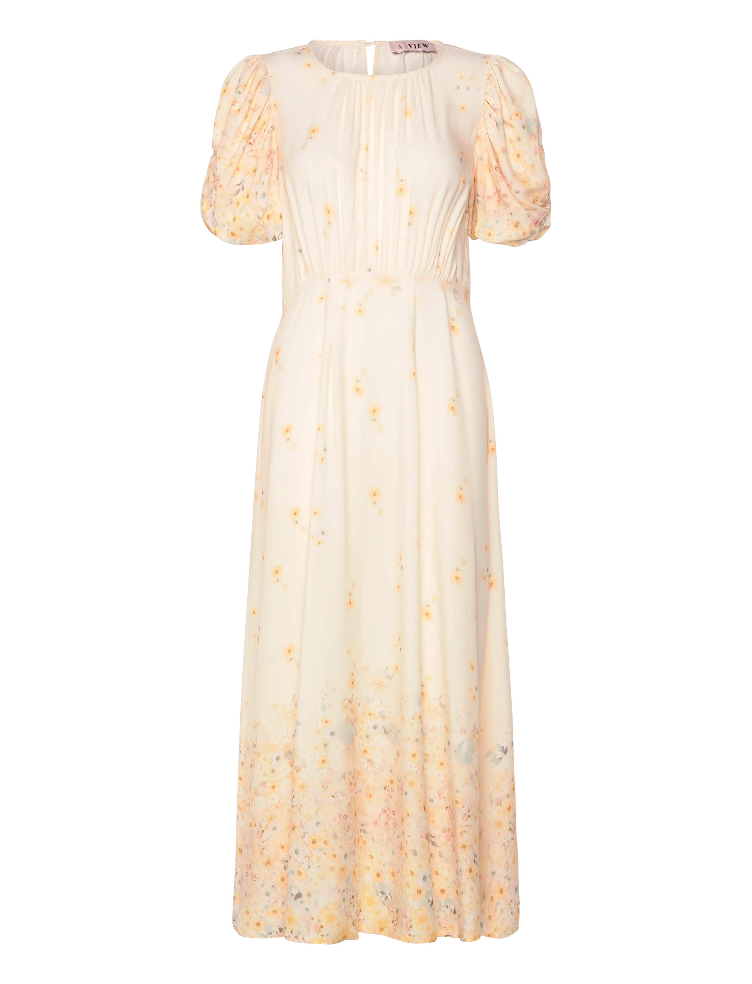 A-View Botanic dress - Midikleider - PALE YELLOW / yellow