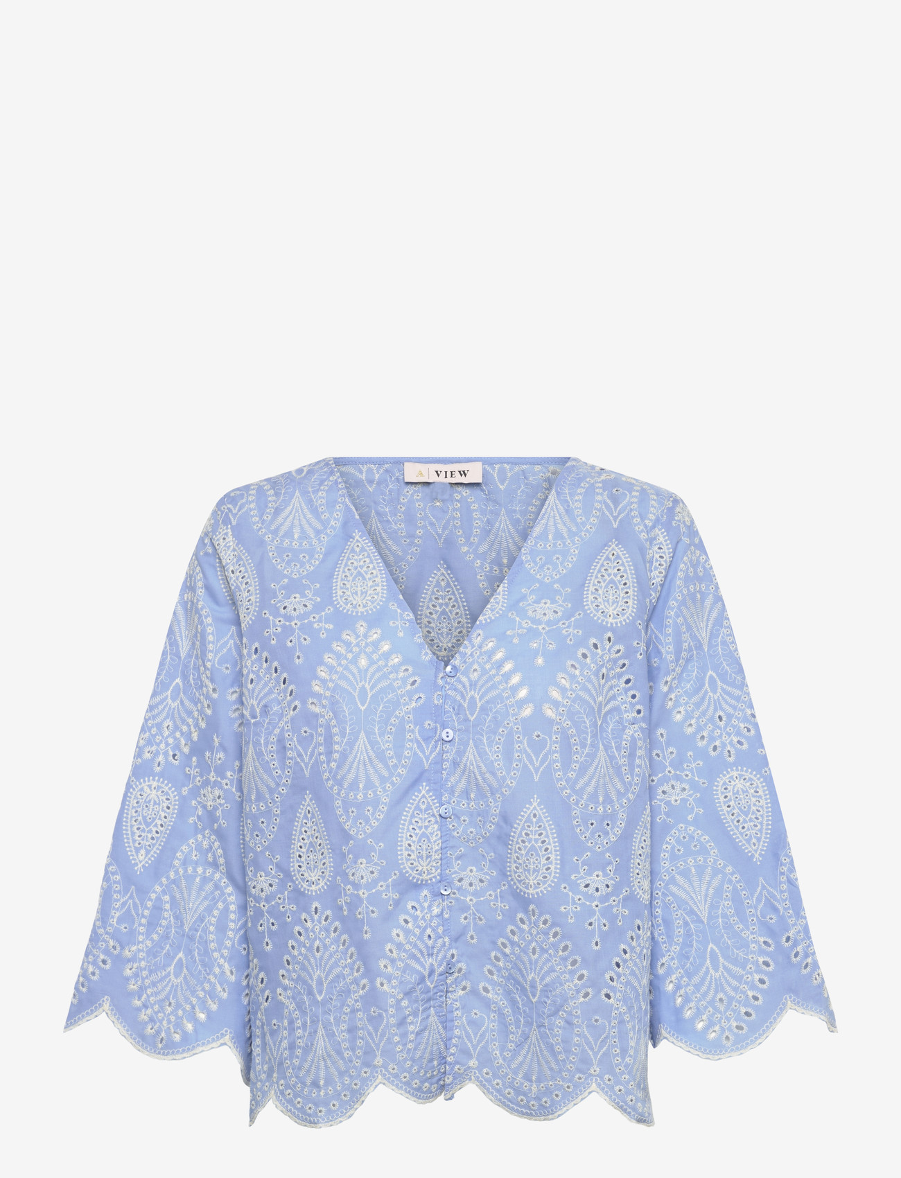 A-View - Aiana blouse - kortærmede bluser - light blue - 1