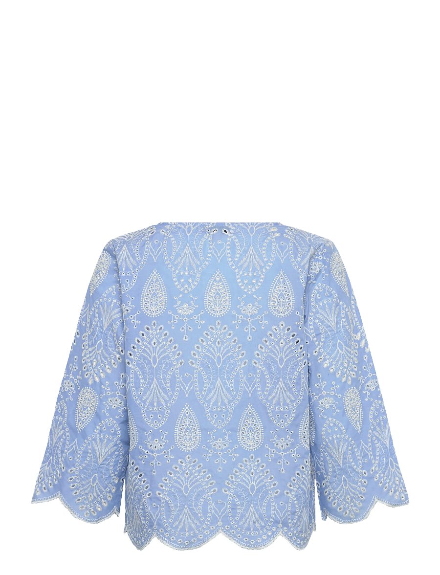 A-View - Aiana blouse - short-sleeved blouses - light blue - 2