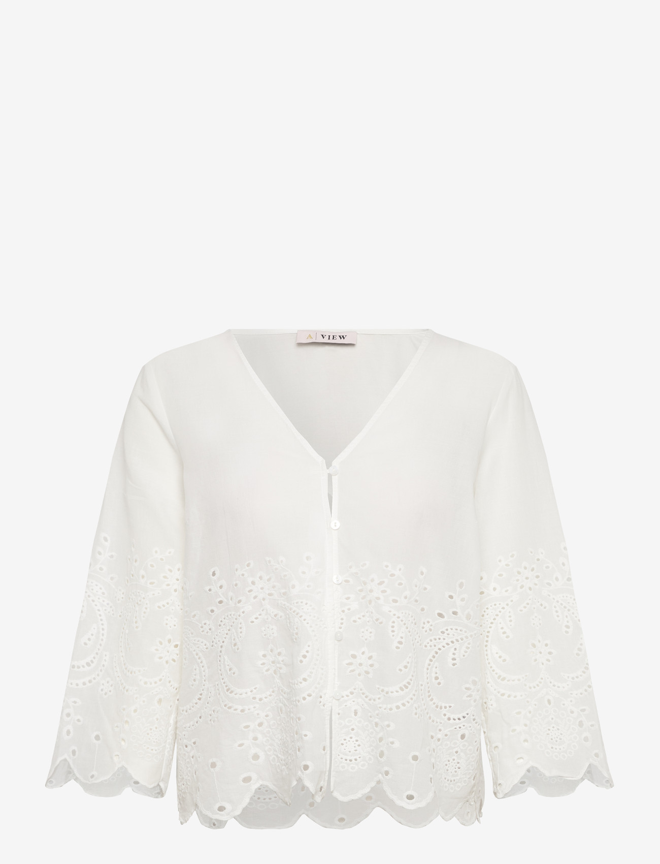 A-View - Aiana blouse - kortærmede bluser - white - 1