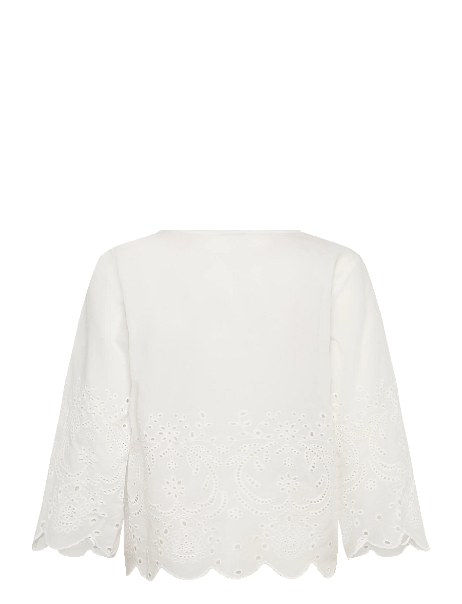 A-View - Aiana blouse - short-sleeved blouses - white - 2