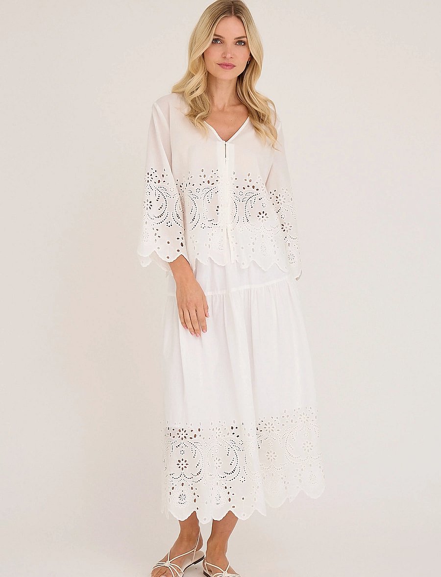 A-View - Aiana blouse - short-sleeved blouses - white - 0