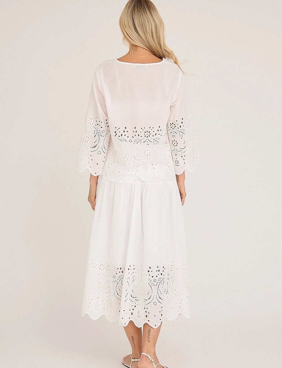 A-View - Aiana blouse - short-sleeved blouses - white - 3