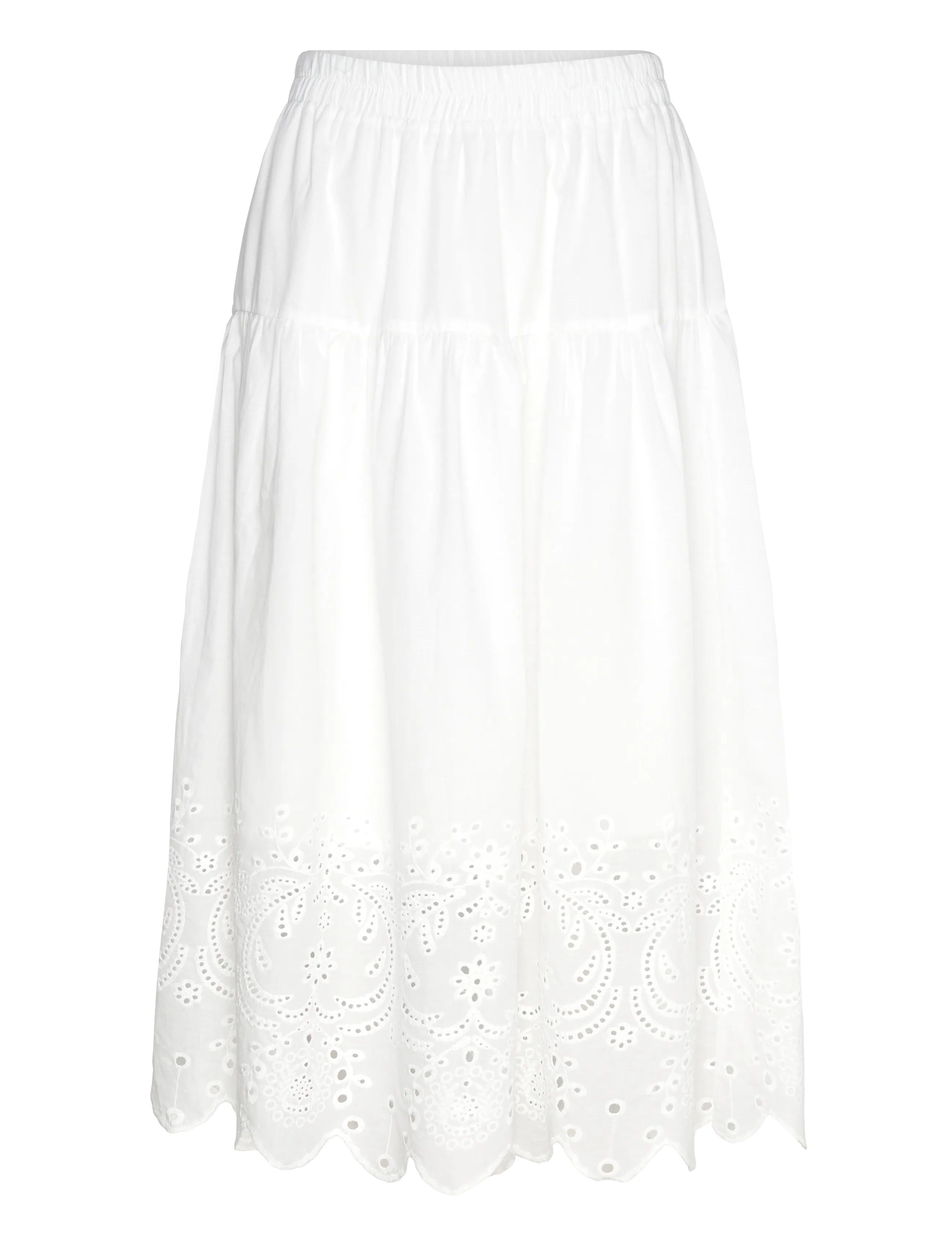 A-View Viana skirt - Maxi nederdele - WHITE / white