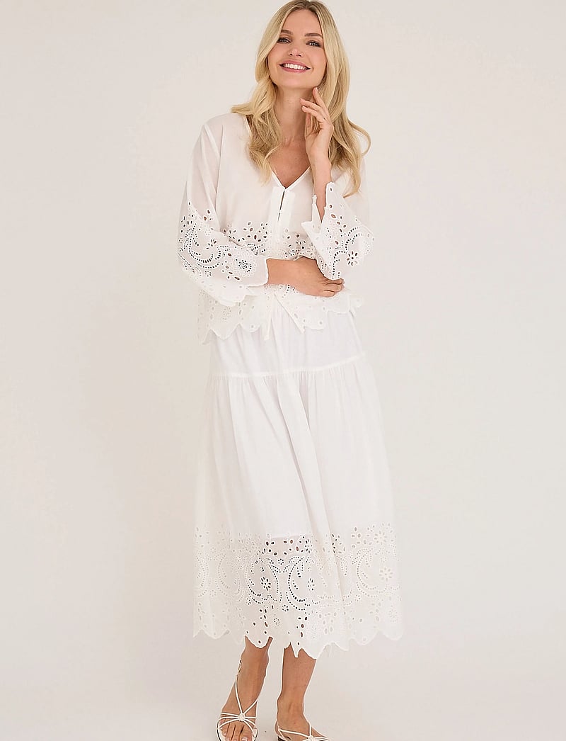 A-View - Viana skirt - maxikjolar - white - 0
