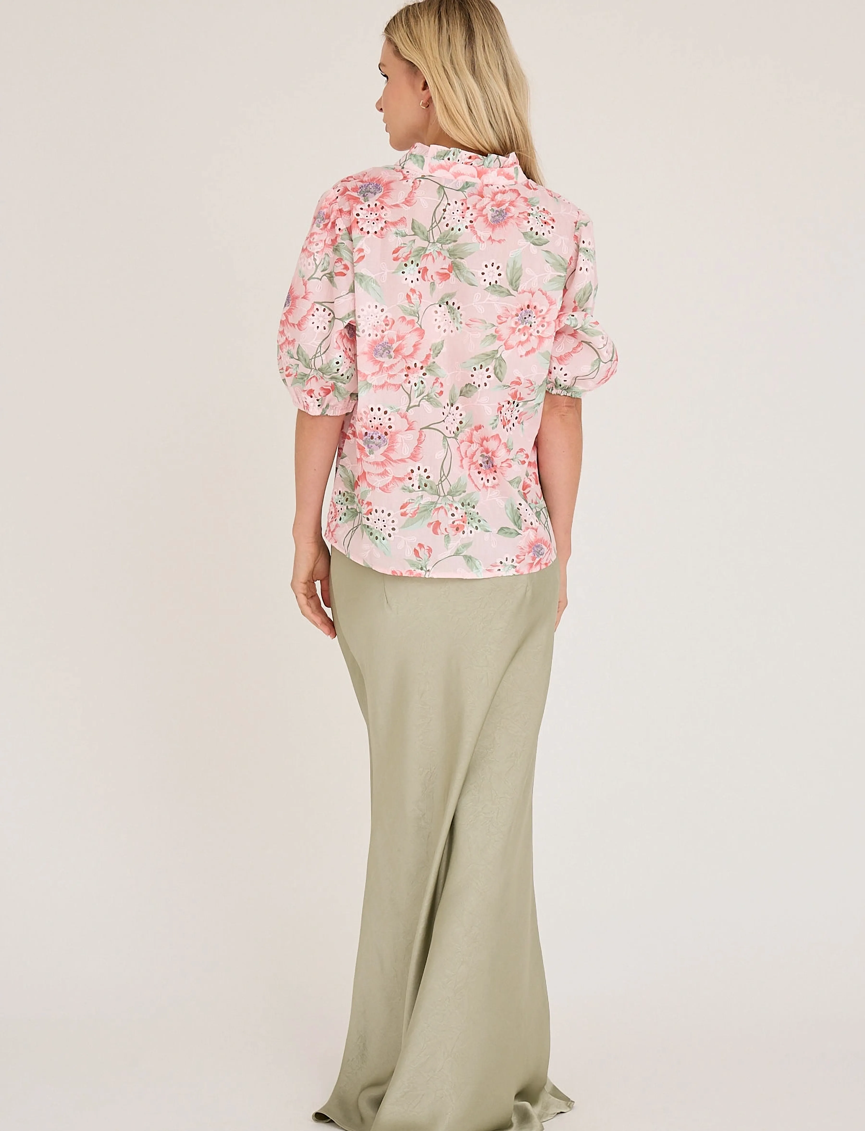 A-View - Grete s/s blouse - kurzämlige blusen - rose - 3
