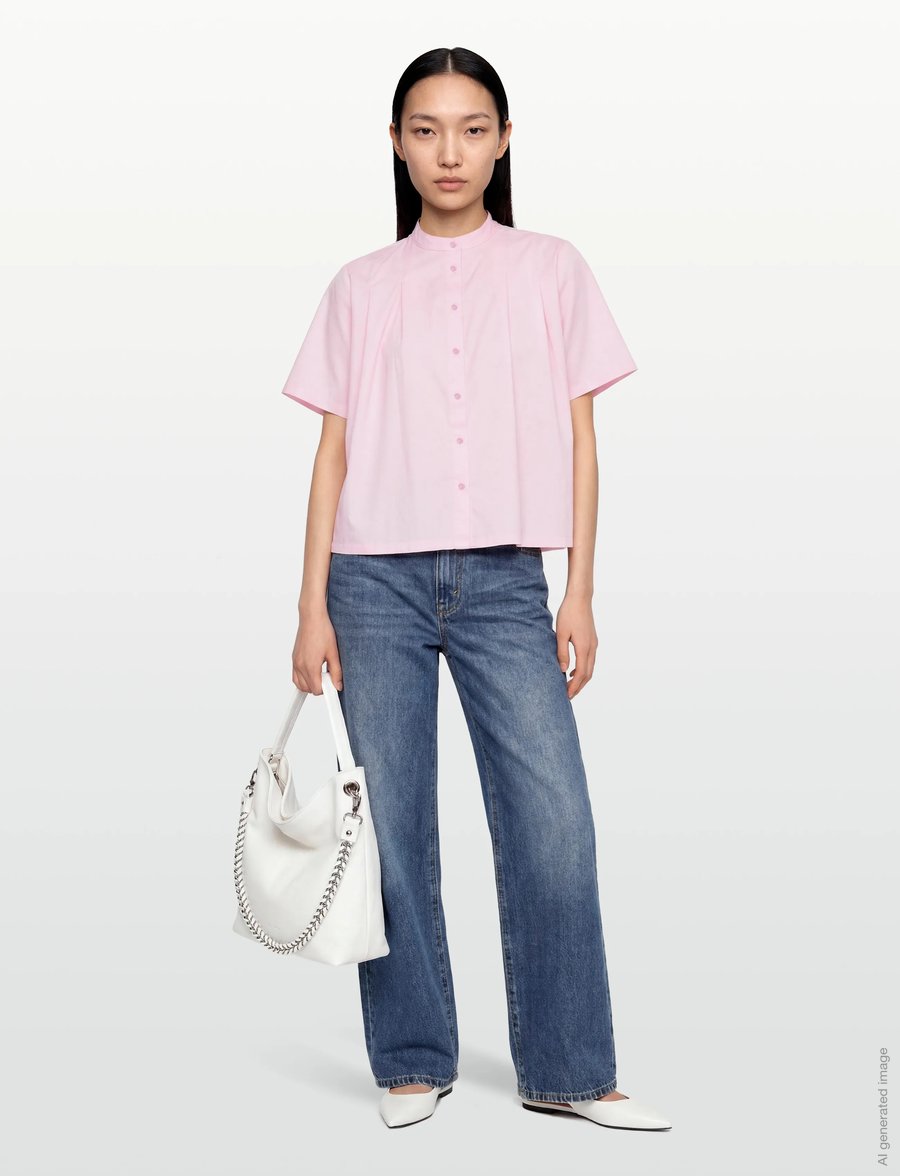 A-View - Alvina shirt - kurzärmlige hemden - rose - 0