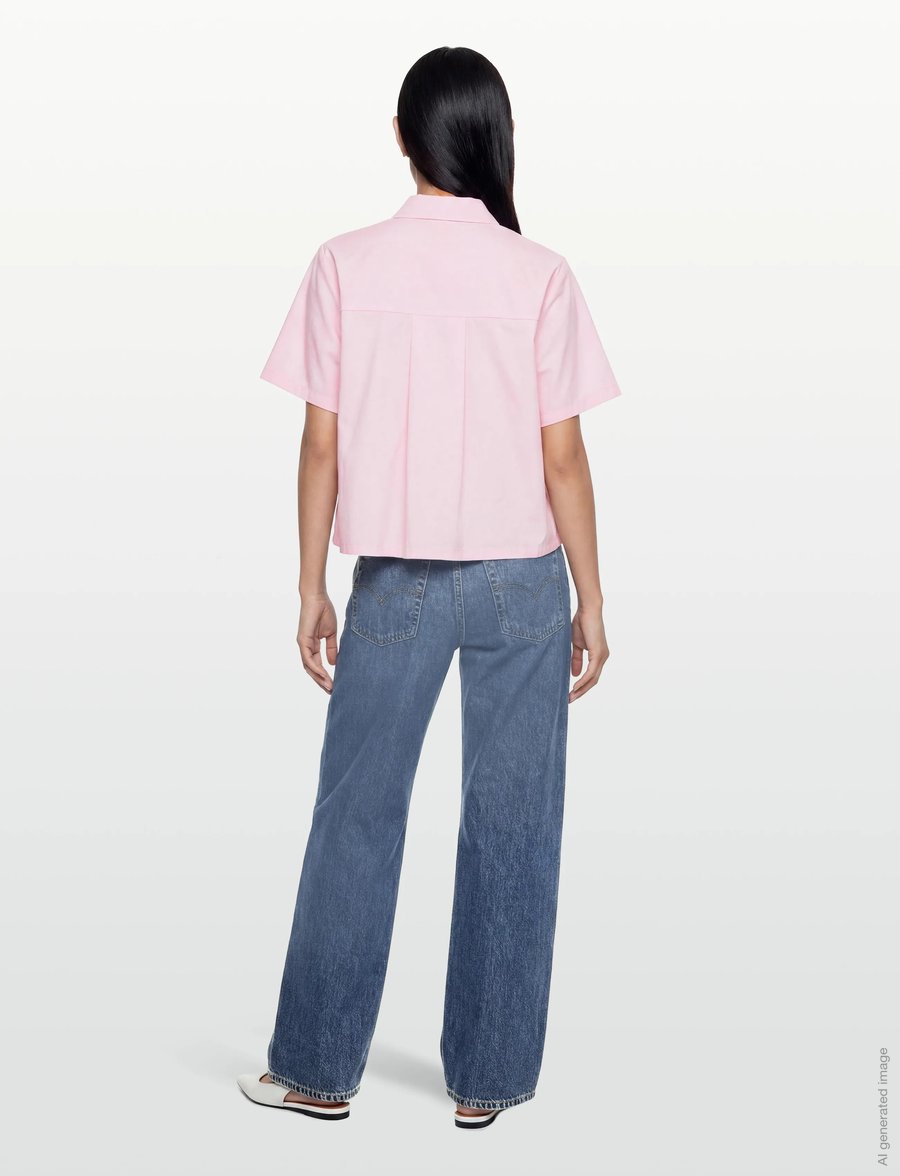 A-View - Alvina shirt - kurzärmlige hemden - rose - 4