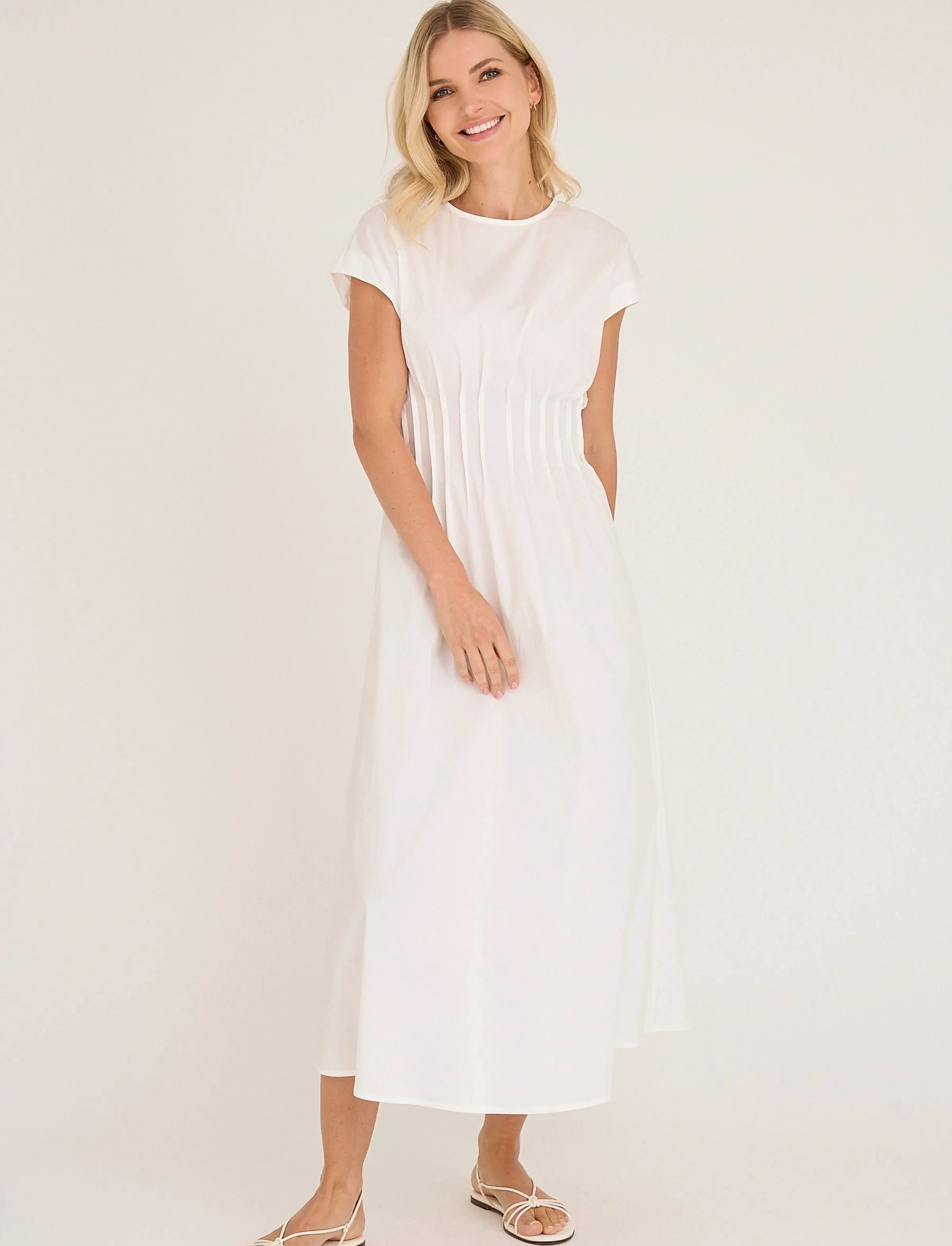 A-View Alia dress - Kampagne - WHITE / white