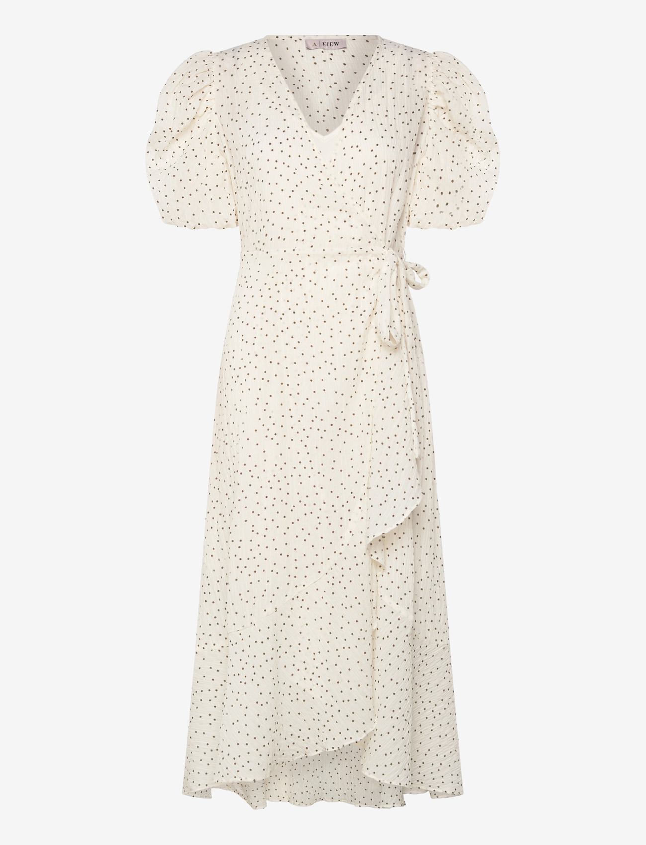 A-View - Sinda dot dress - sommerkleider - cream/brown - 1