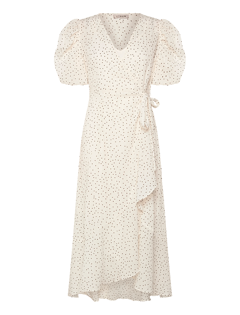 A-View - Sinda dot dress - sommerkleider - cream/brown - 1