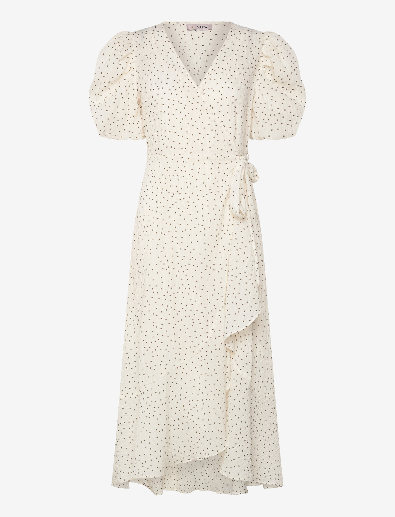 A-View - Sinda dot dress - sommerkleider - cream/brown - 2