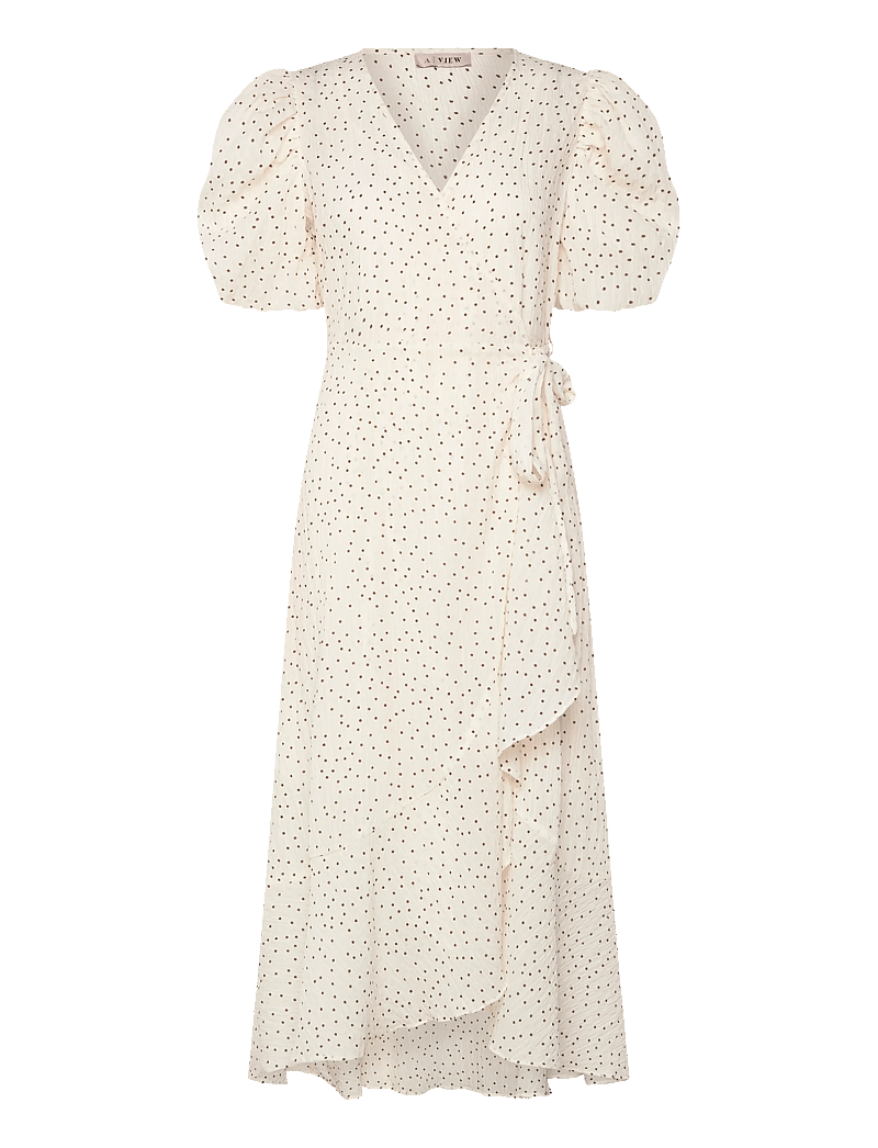 A-View - Sinda dot dress - sommerkleider - cream/brown - 2