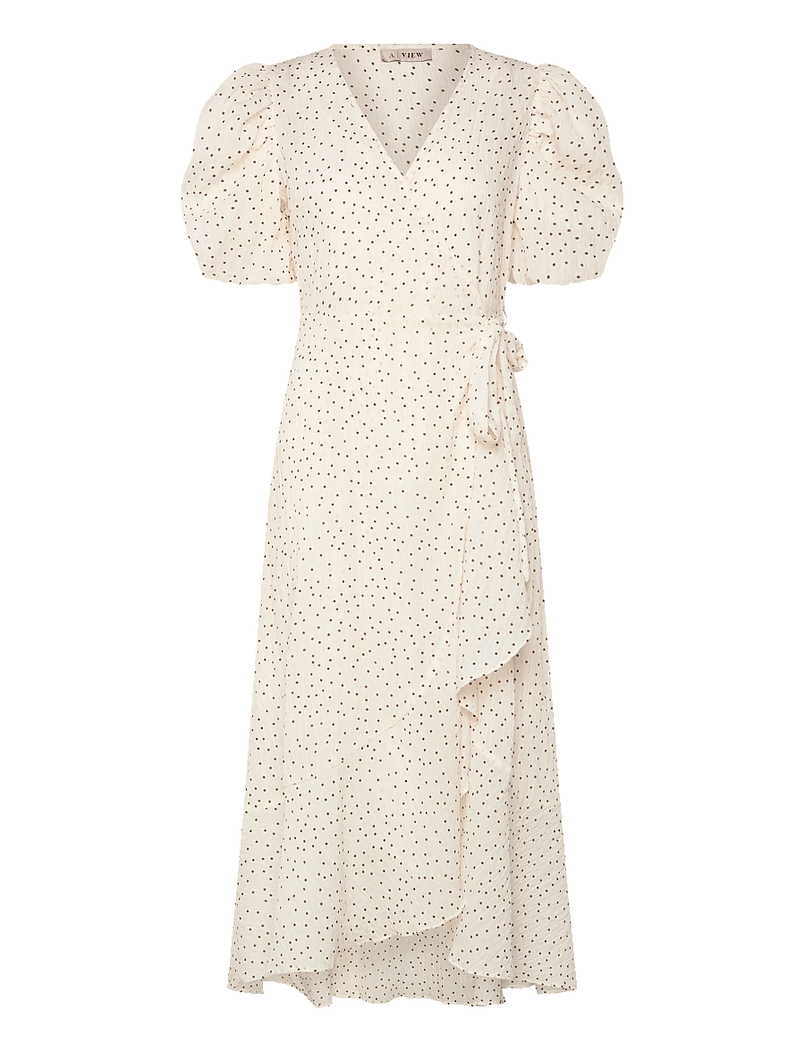 A-View - Sinda dot dress - cream/brown - 2