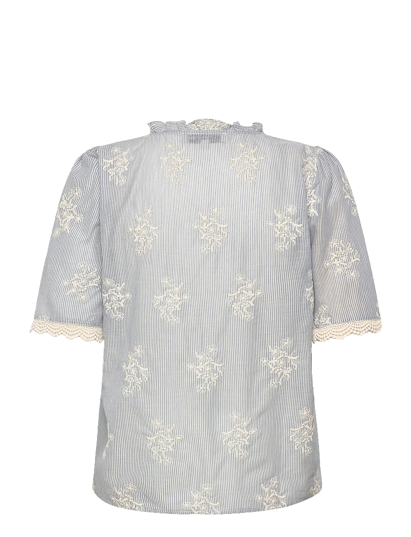 A-View - Conni blouse - kortärmade blusar - blue/white - 2