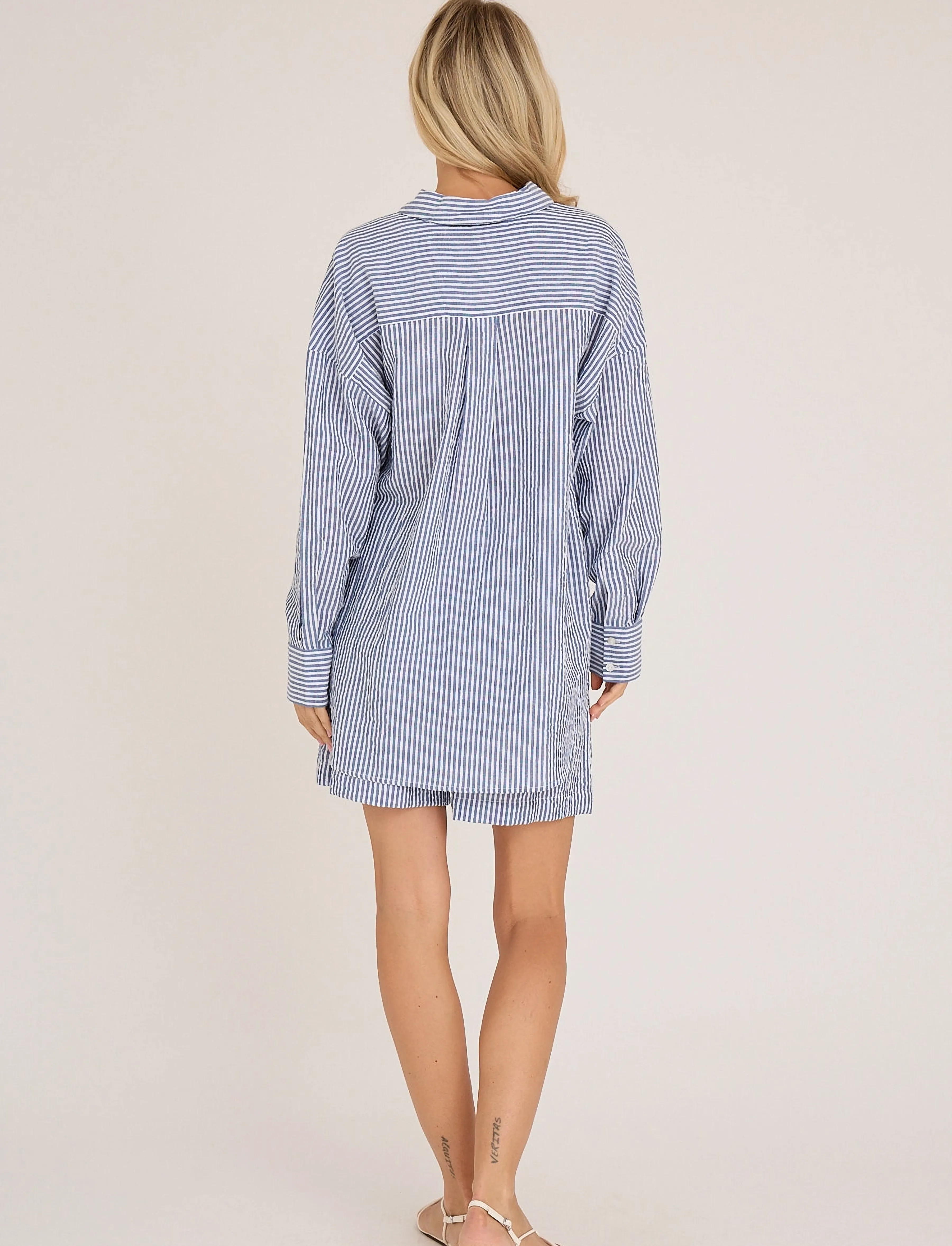 A-View - Sonja new shorts - casual shorts - navy/white - 3