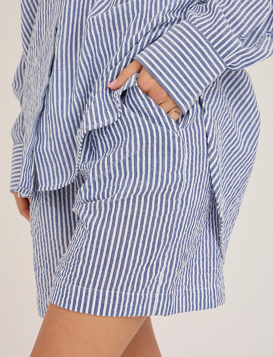 A-View - Sonja new shorts - freizeitshorts - navy/white - 4