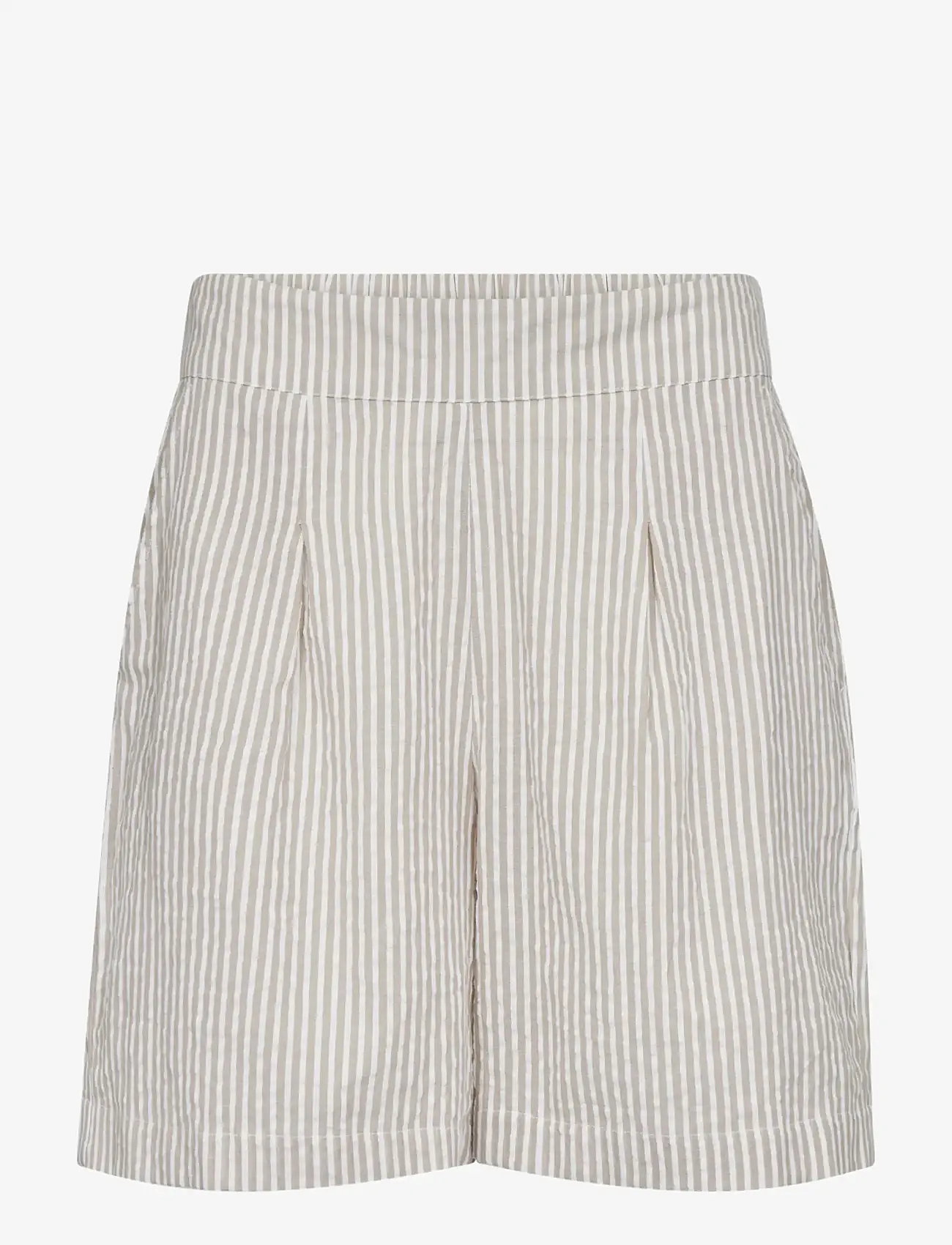 A-View - Sonja new shorts - lühikesed vabaajapüksid - sand/white - 1