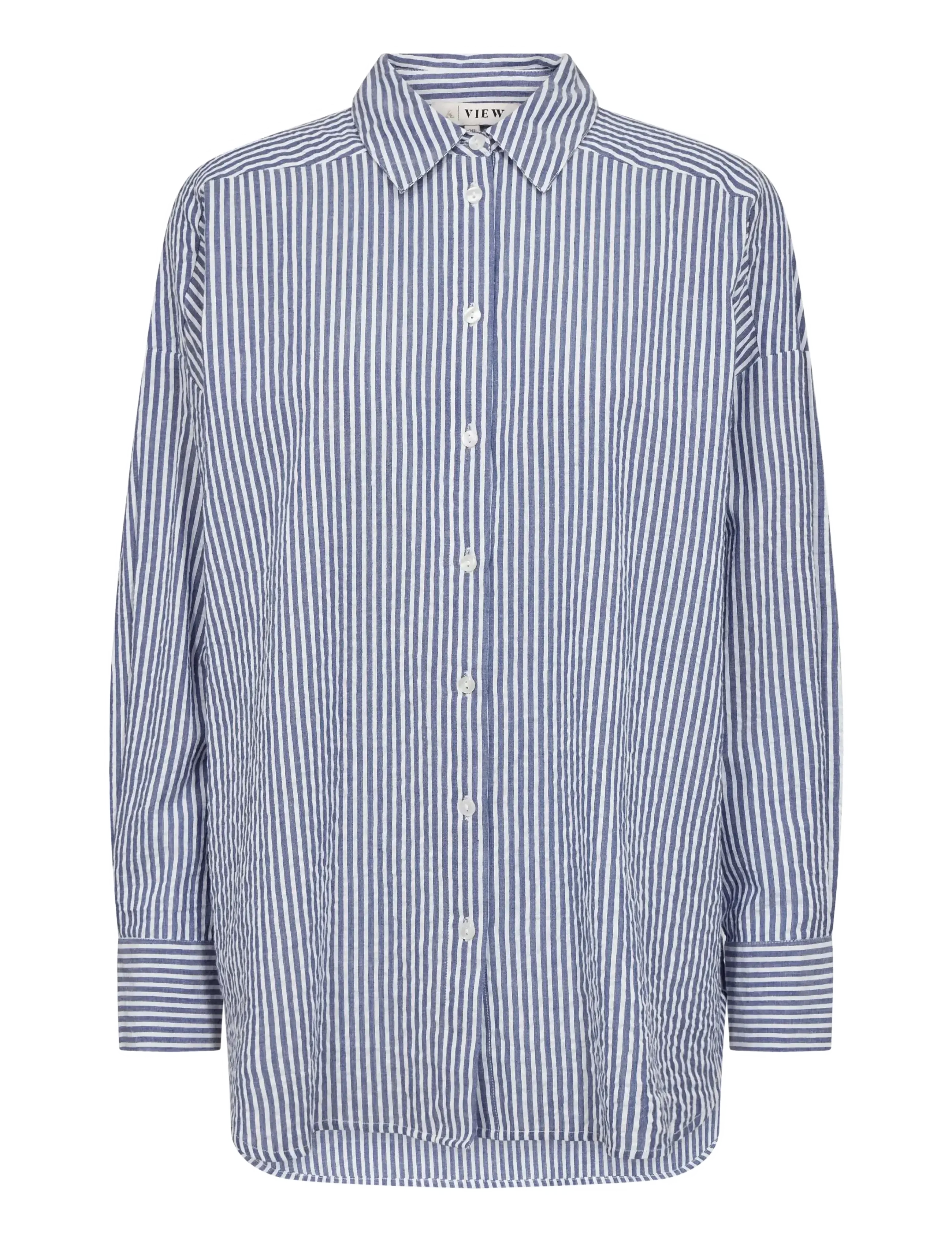 A-View Sonja new shirt - Puserot & kauluspaidat - NAVY/WHITE / navy