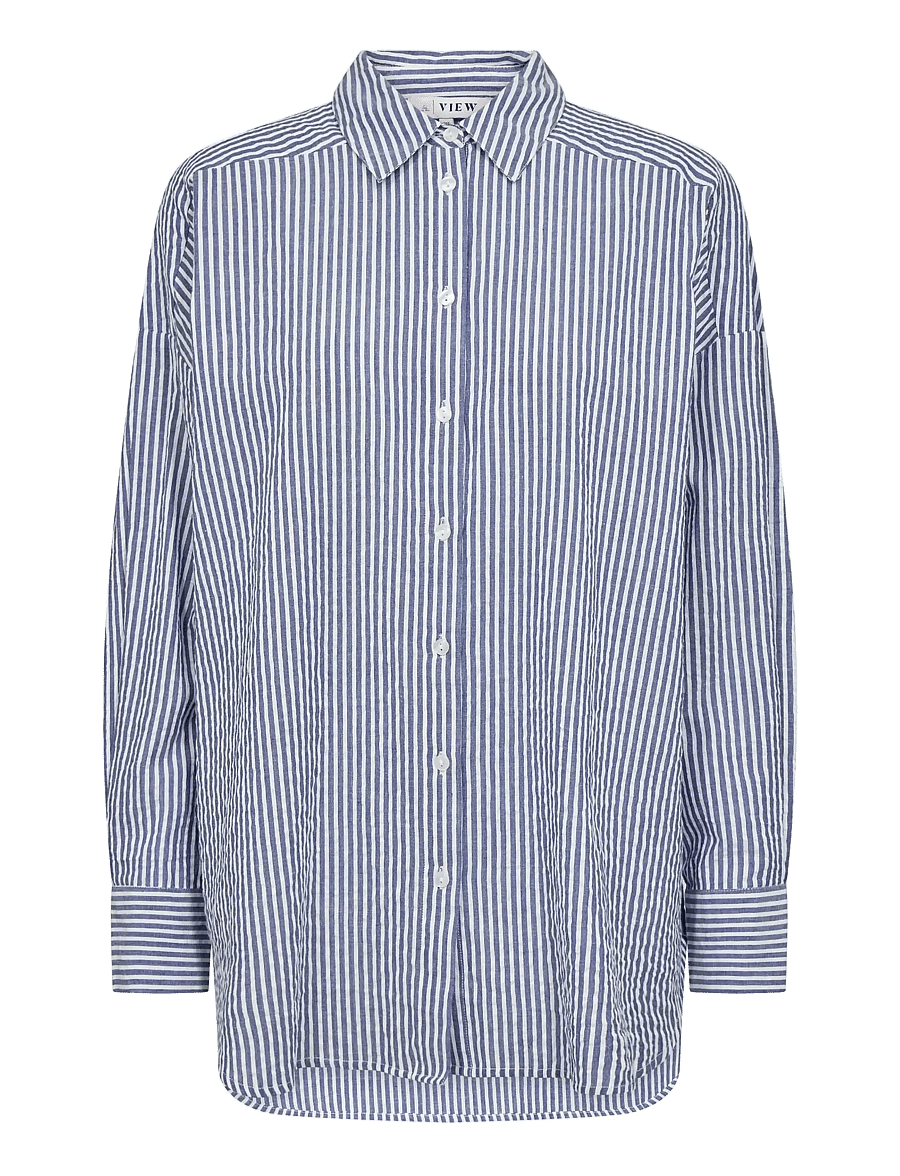 A-View - Sonja new shirt - chemises à manches longues - navy/white - 1
