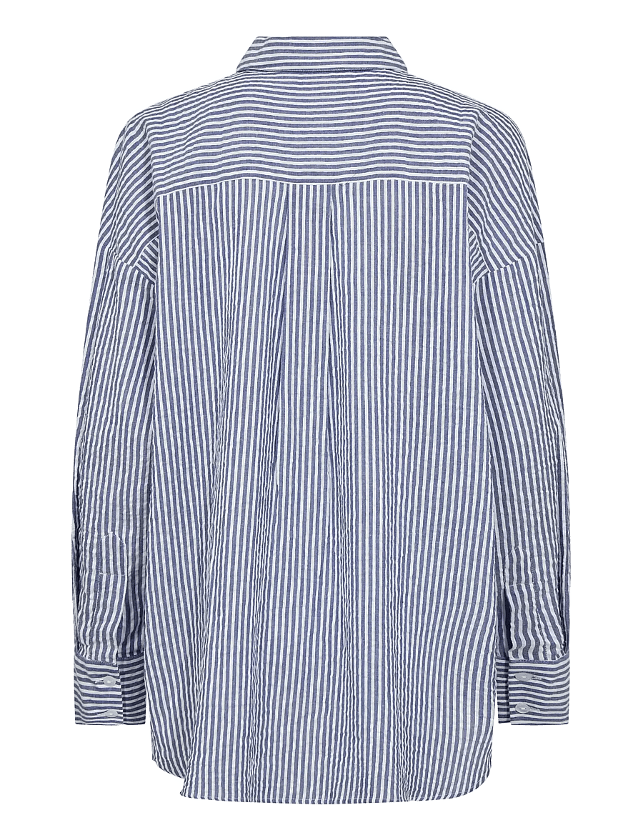 A-View - Sonja new shirt - chemises à manches longues - navy/white - 2