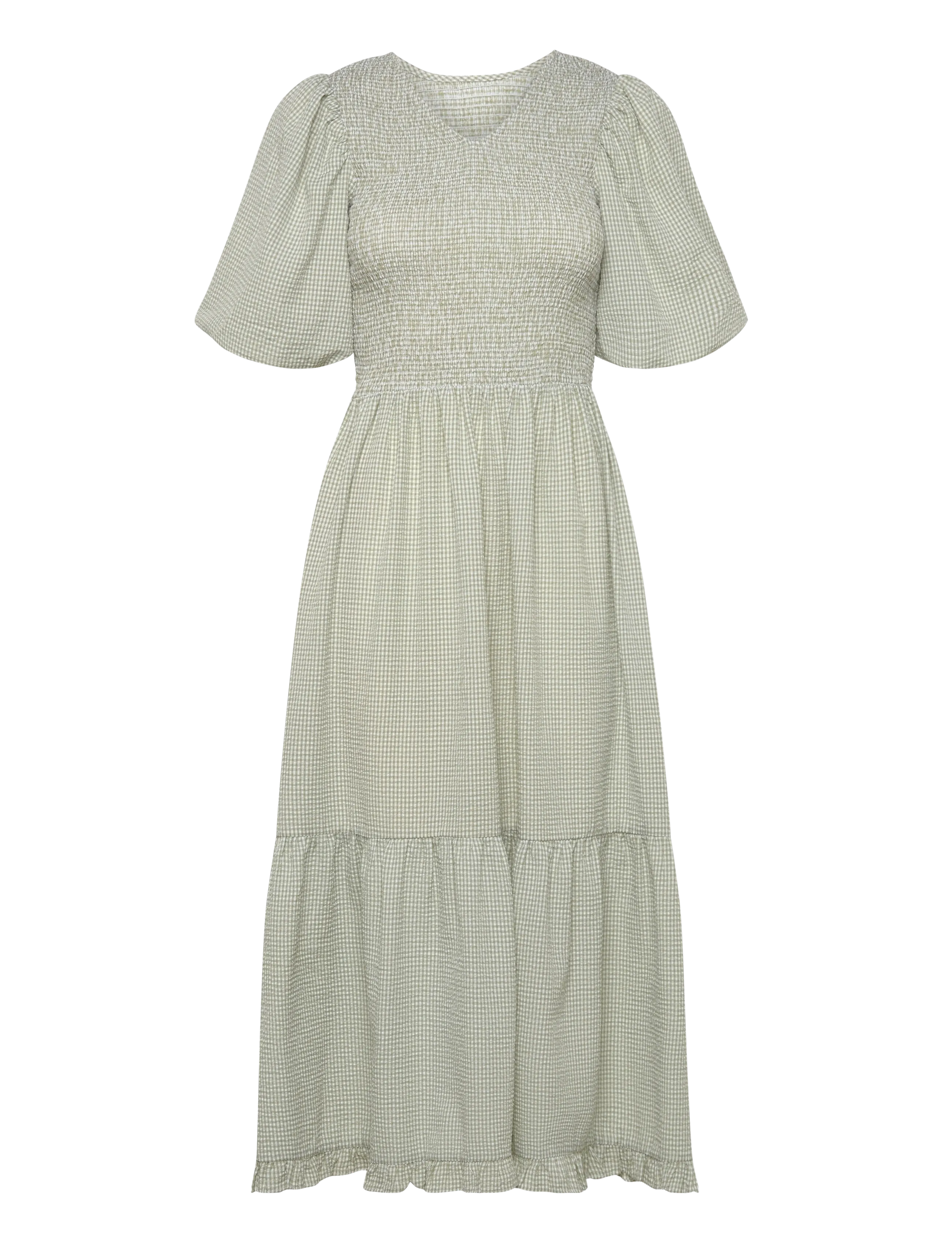 A-View Signa dress - Maxi-jurken - DUSTY GREEN / khaki/green