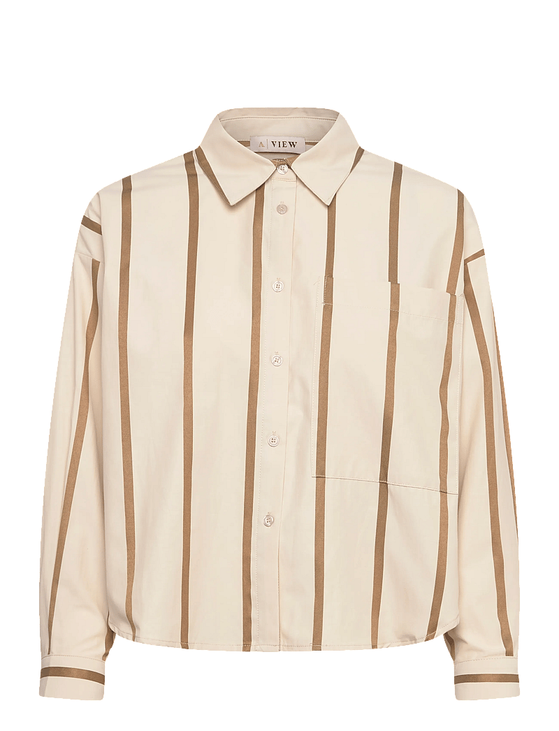 A-View - Ary shirt - langærmede skjorter - brown/sand - 1