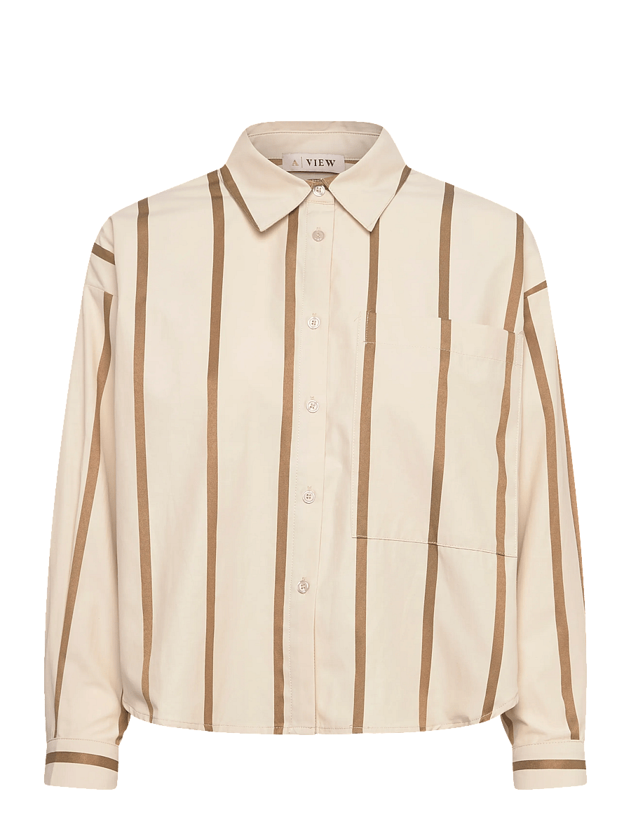 A-View - Ary shirt - langærmede skjorter - brown/sand - 1