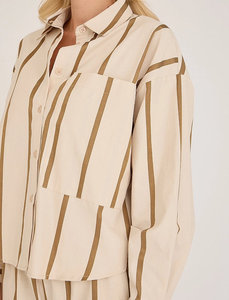 A-View - Ary shirt - langærmede skjorter - brown/sand - 4