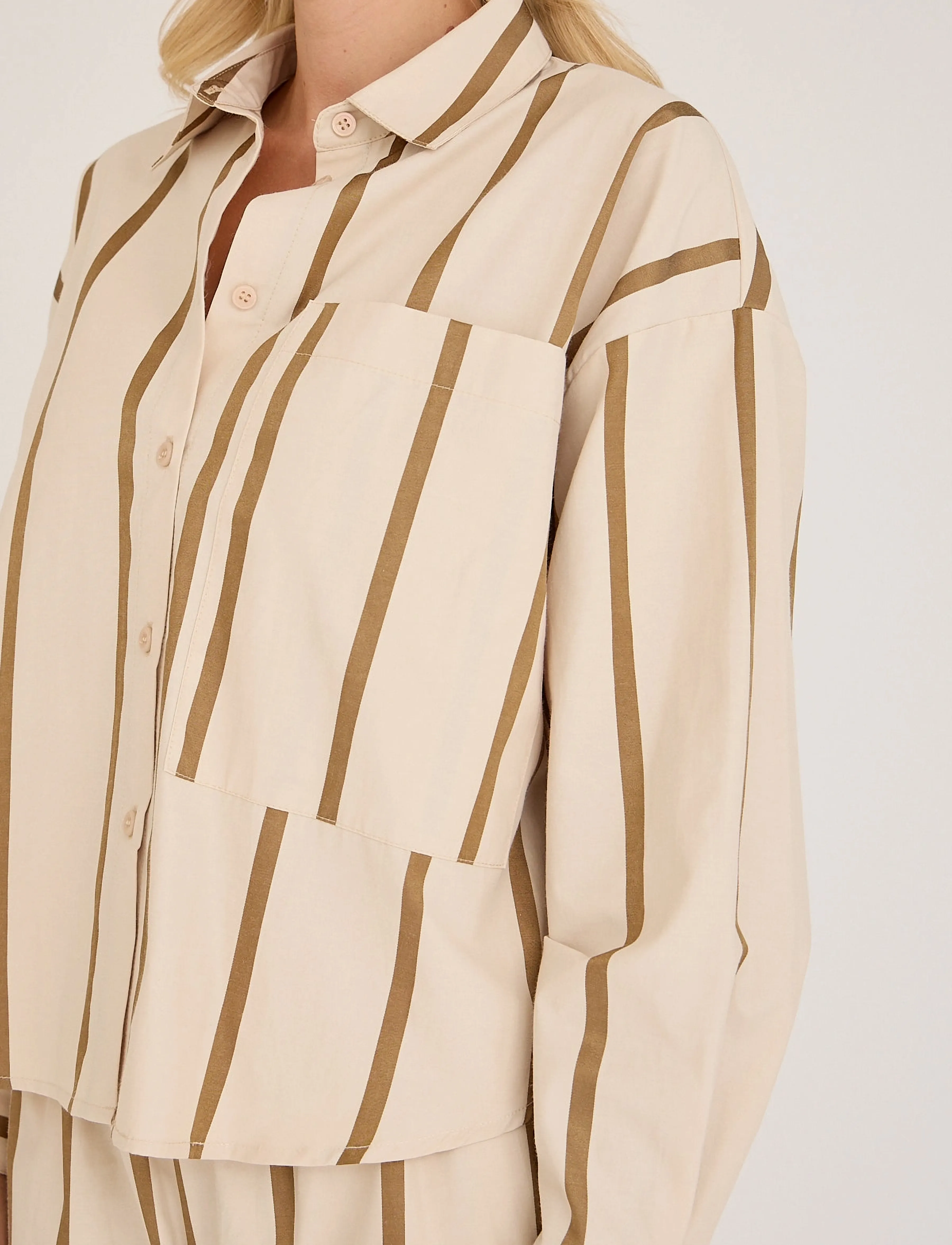 A-View - Ary shirt - langærmede skjorter - brown/sand - 4