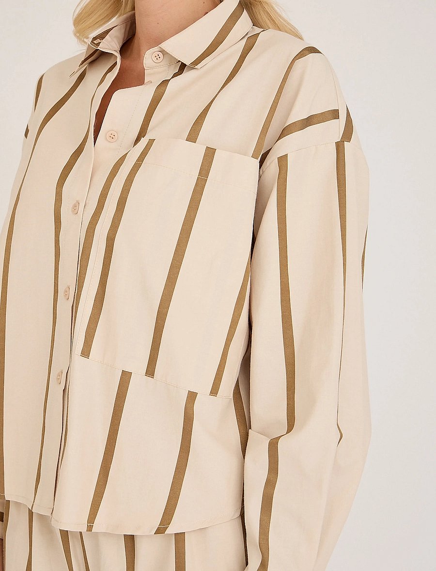 A-View - Ary shirt - långärmade skjortor - brown/sand - 4