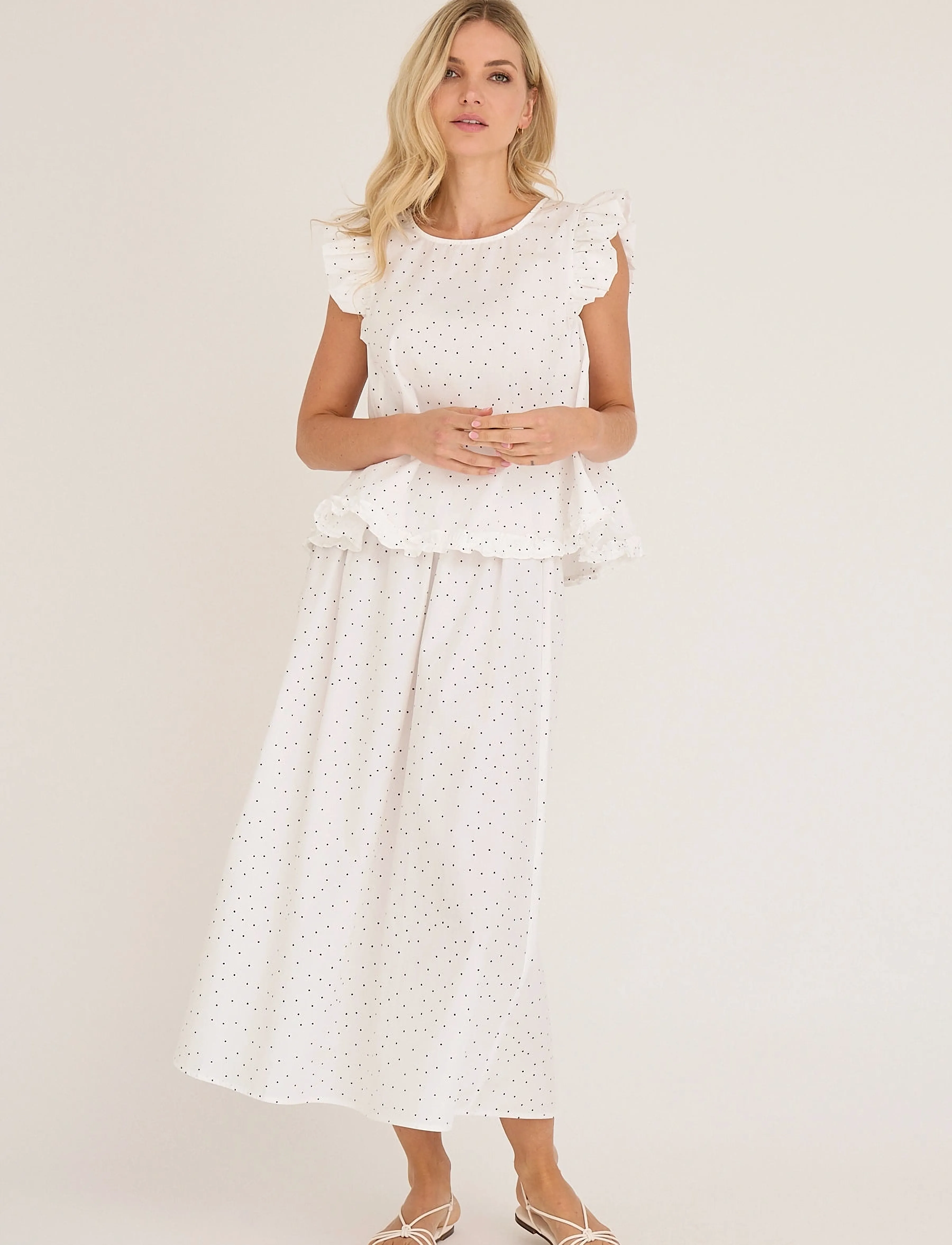 A-View Aida Skirt, 40, White, Nederdele > Maxi Nederdele, Dame