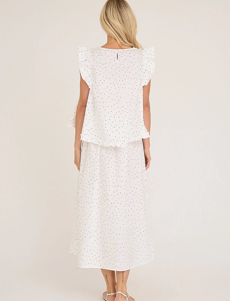 A-View - Aida skirt - maxi röcke - white/black dot - 3