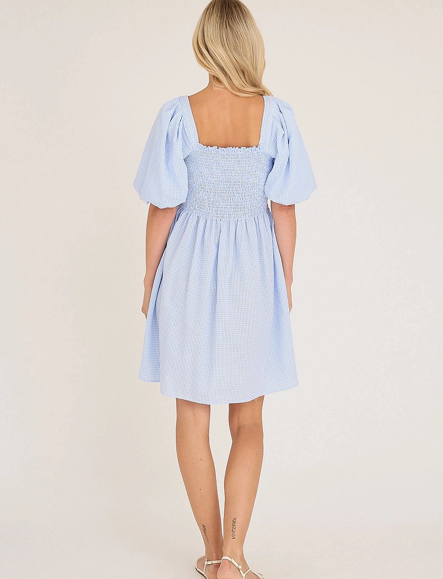 A-View - Cheri short dress - sommerkjoler - light blue - 3