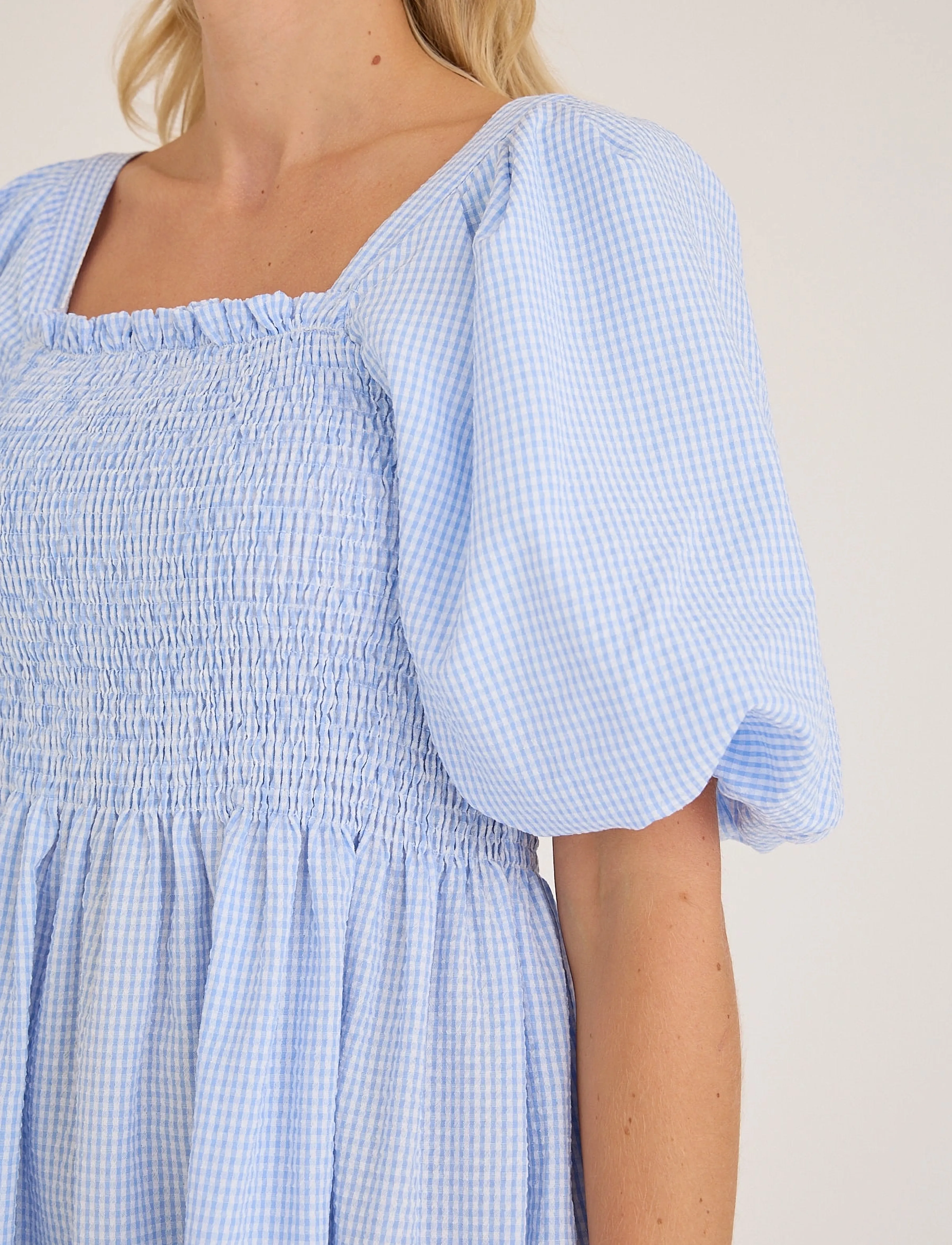 A-View - Cheri short dress - suvekleidid - light blue - 4