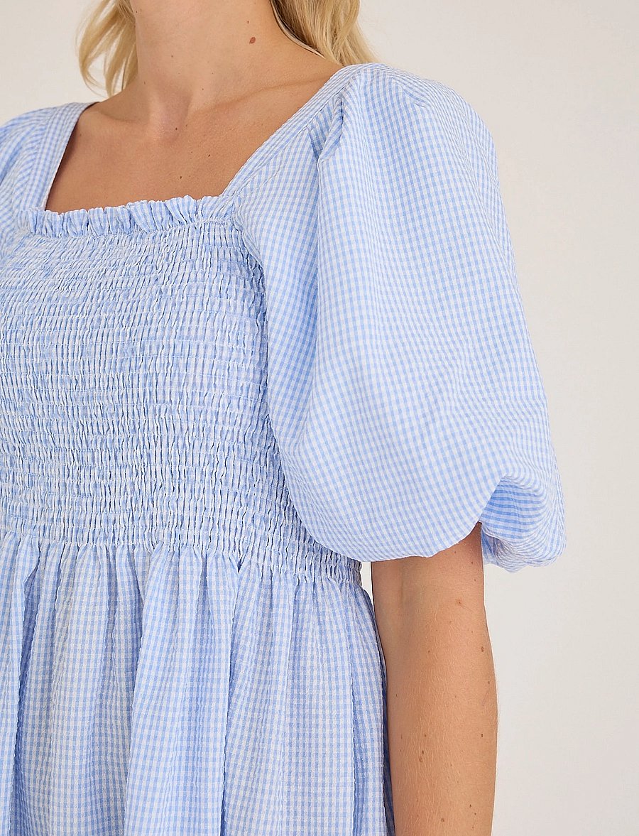 A-View - Cheri short dress - sommerkjoler - light blue - 4