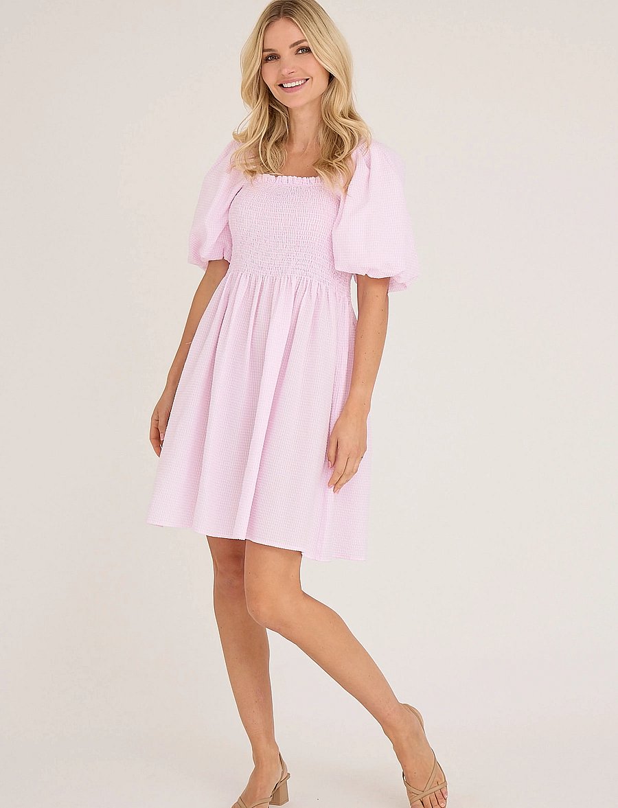 A-View - Cheri short dress - sommerkleider - pale rose - 0