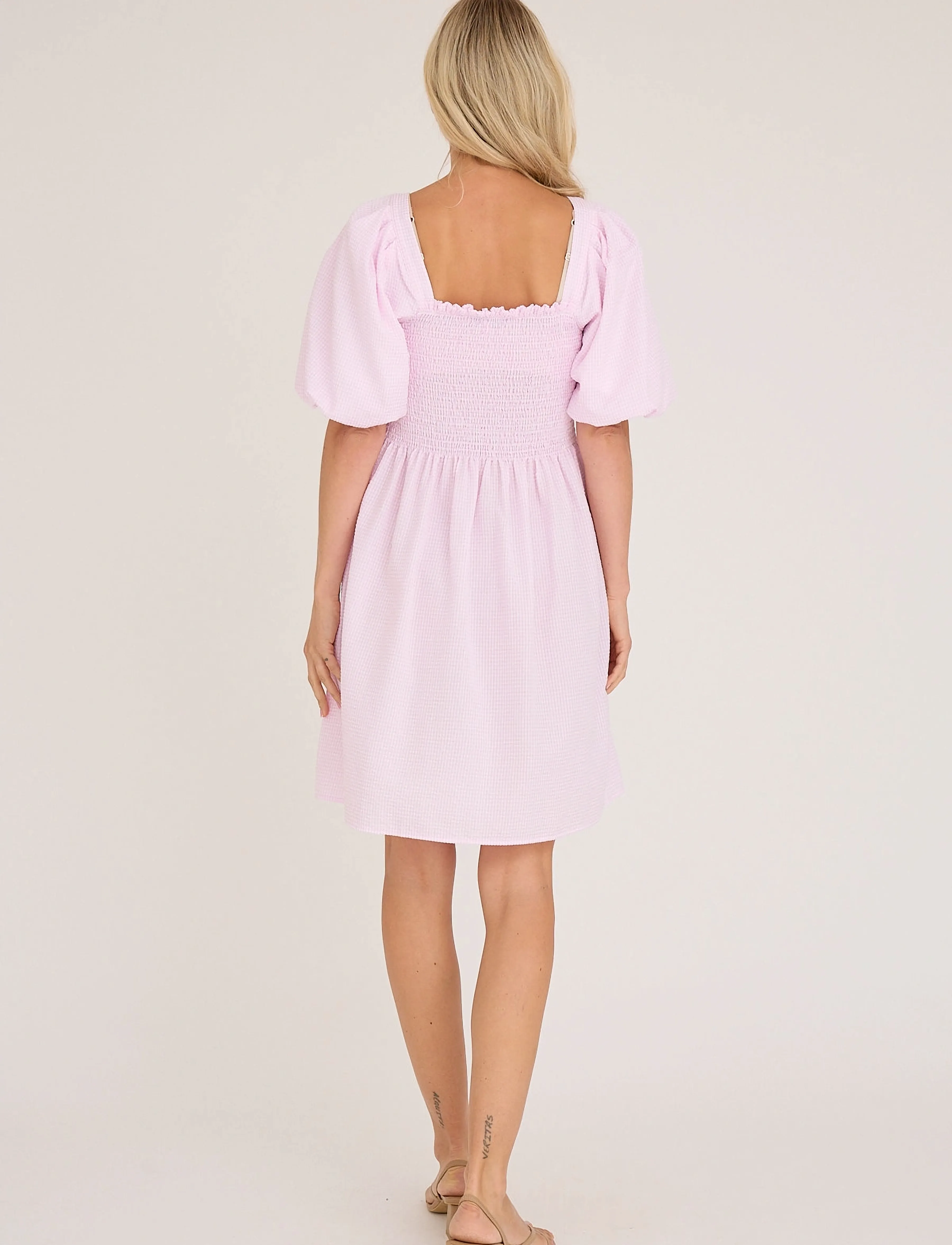A-View - Cheri short dress - sommerkjoler - pale rose - 3