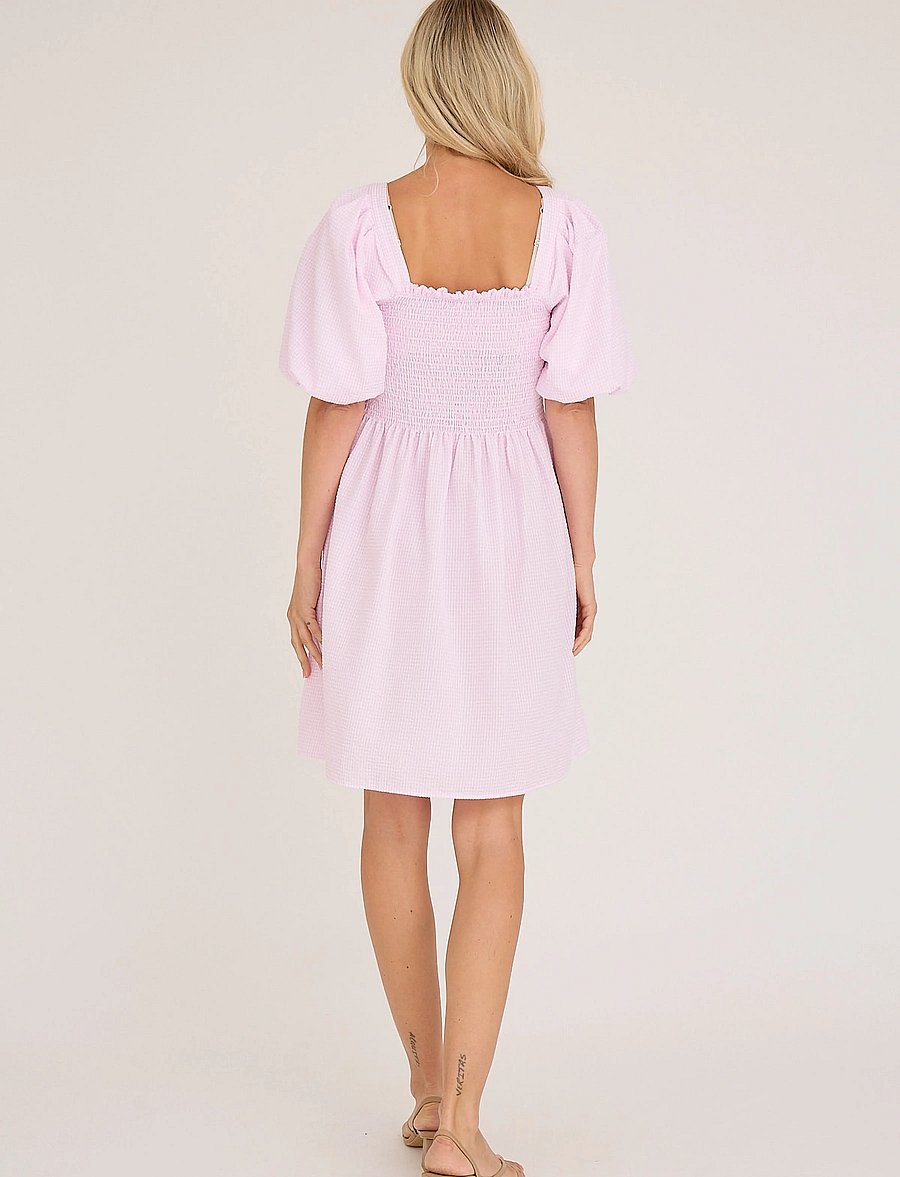 A-View - Cheri short dress - sommerkleider - pale rose - 3