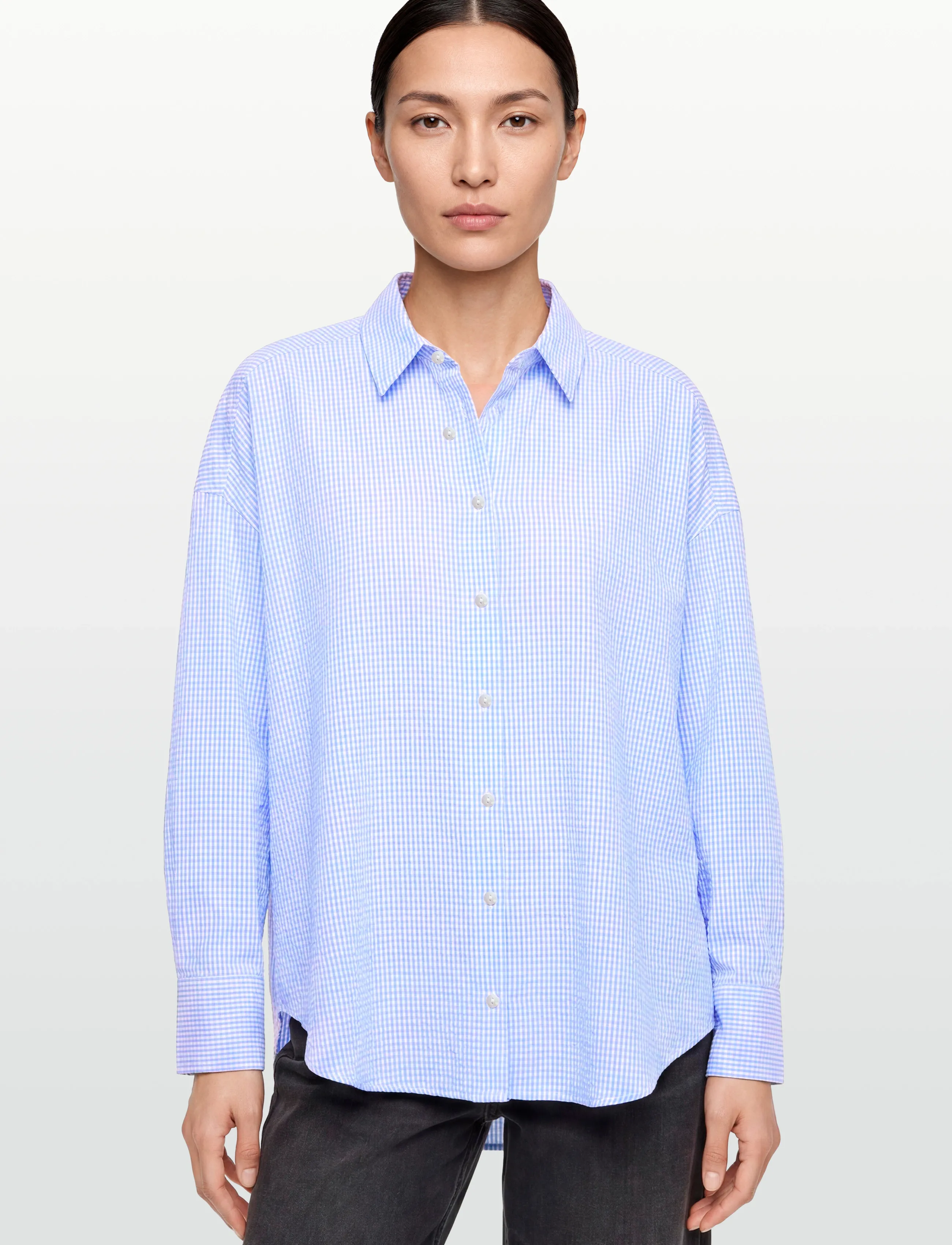 A-View - Sonja shirt - langærmede skjorter - light blue - 3