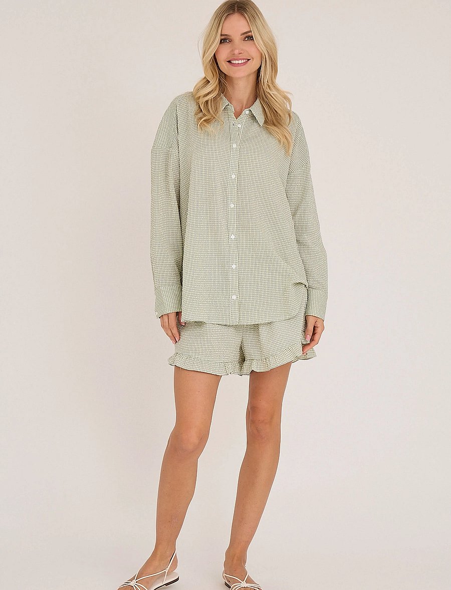 A-View - Sonja shirt - overhemden met lange mouwen - light green - 0