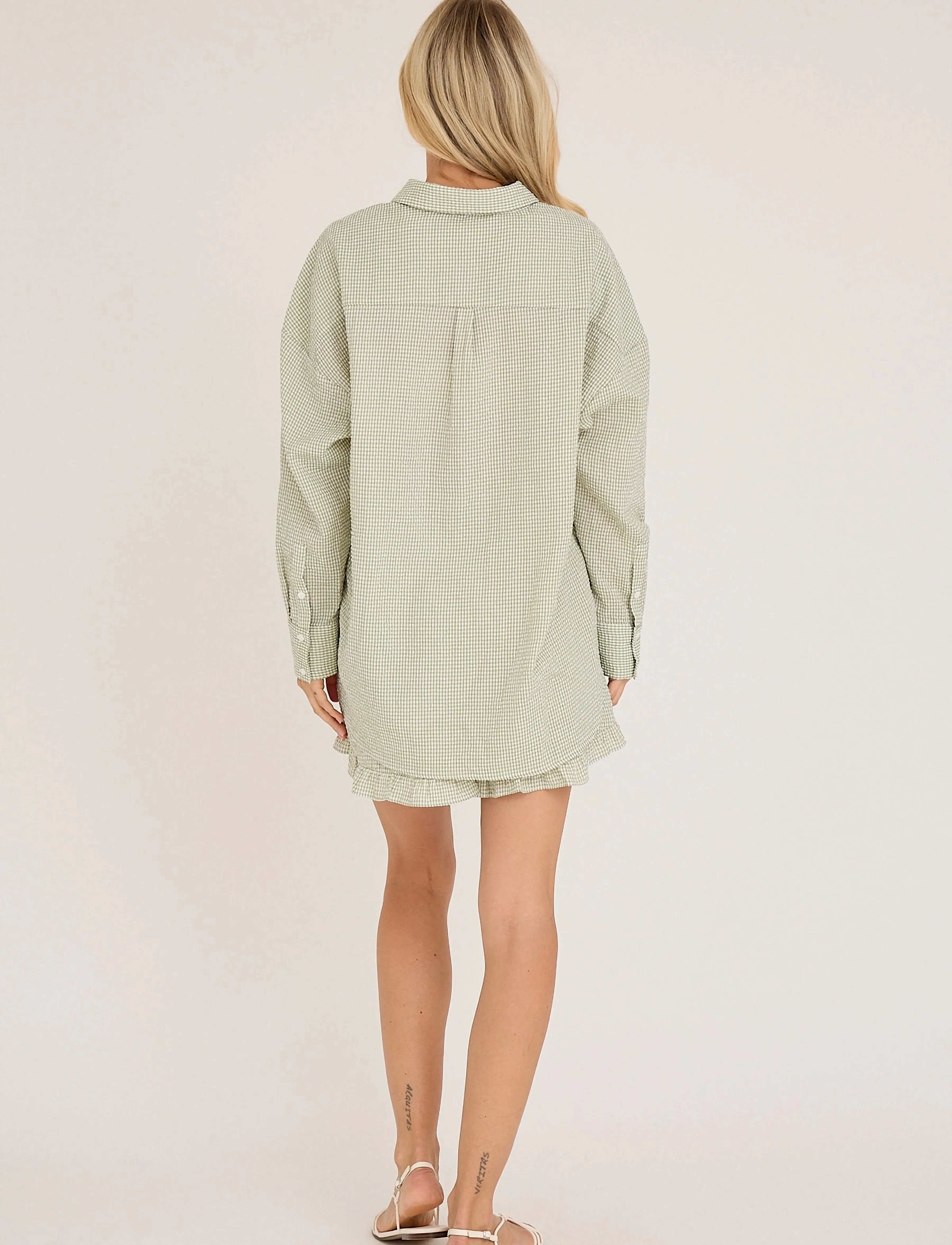 A-View - Sonja shirt - long-sleeved shirts - light green - 3
