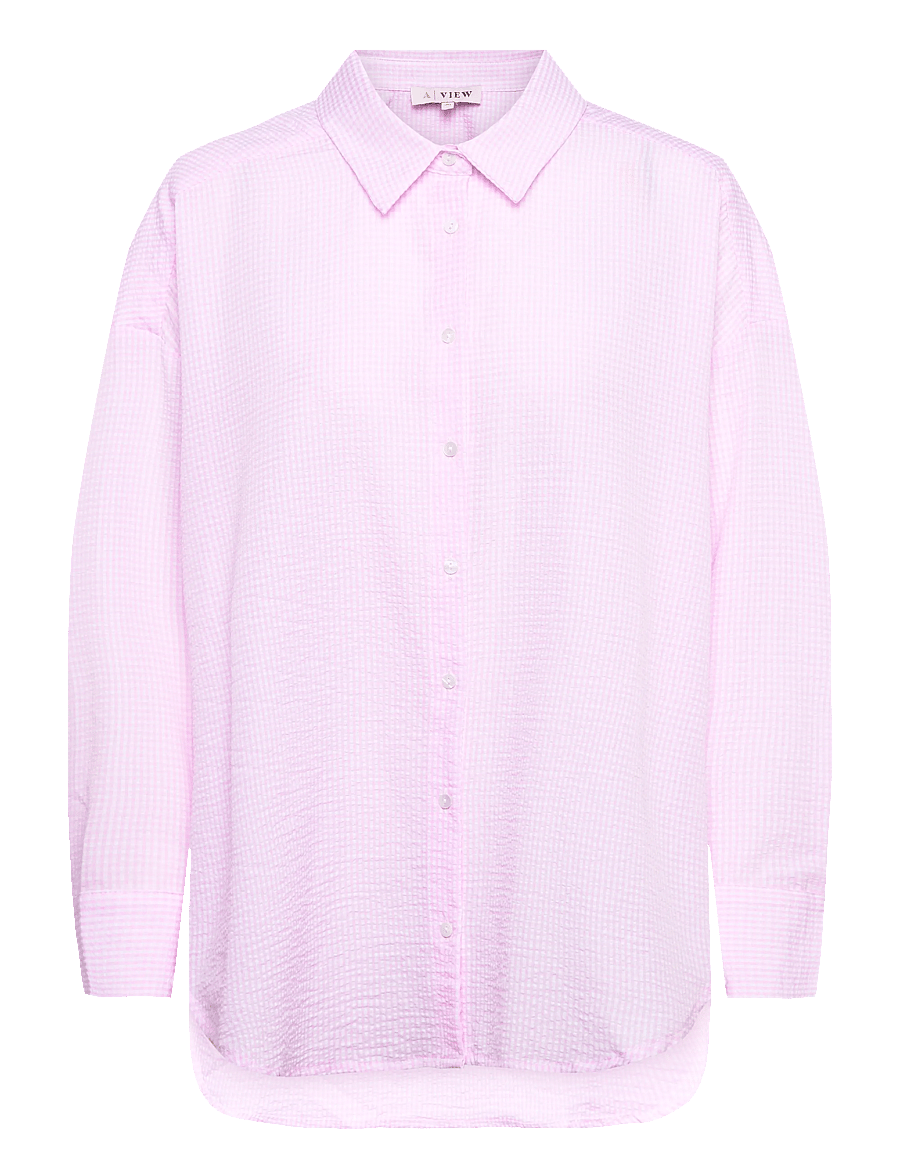 A-View - Sonja shirt - langærmede skjorter - pale rose - 1