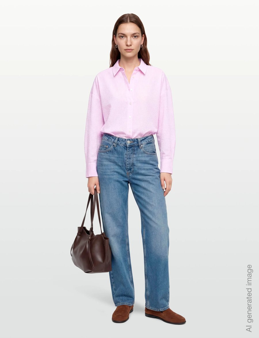 A-View - Sonja shirt - langærmede skjorter - pale rose - 0