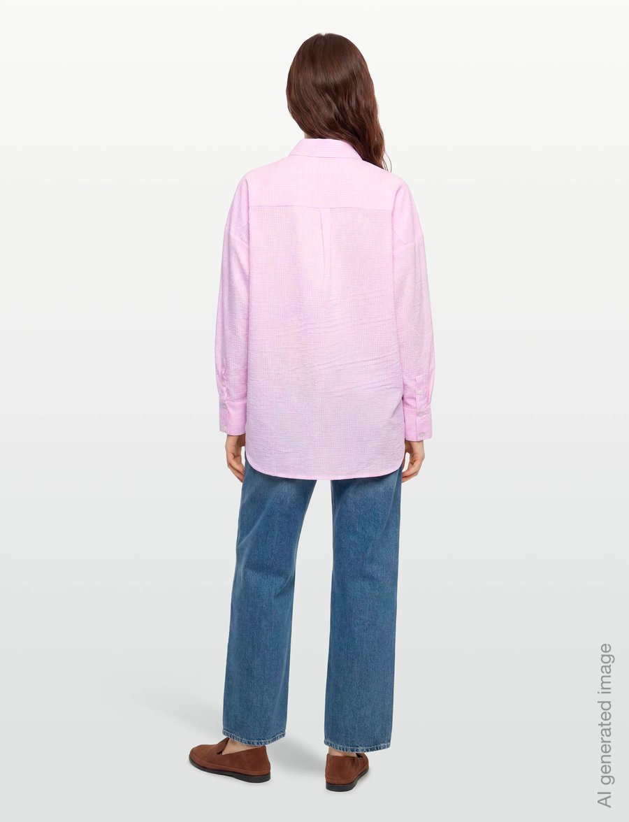 A-View - Sonja shirt - langærmede skjorter - pale rose - 4