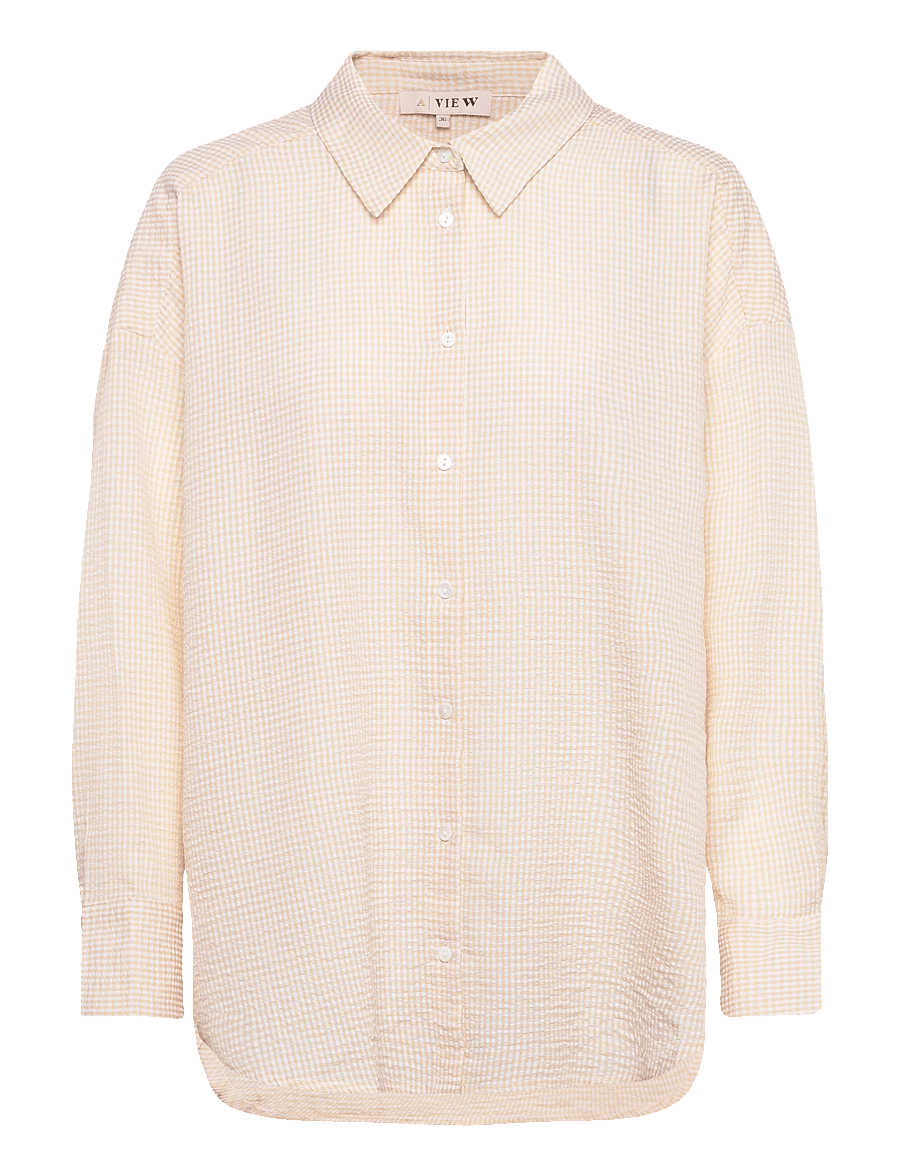 A-View - Sonja shirt - langärmlige hemden - pale yellow - 1