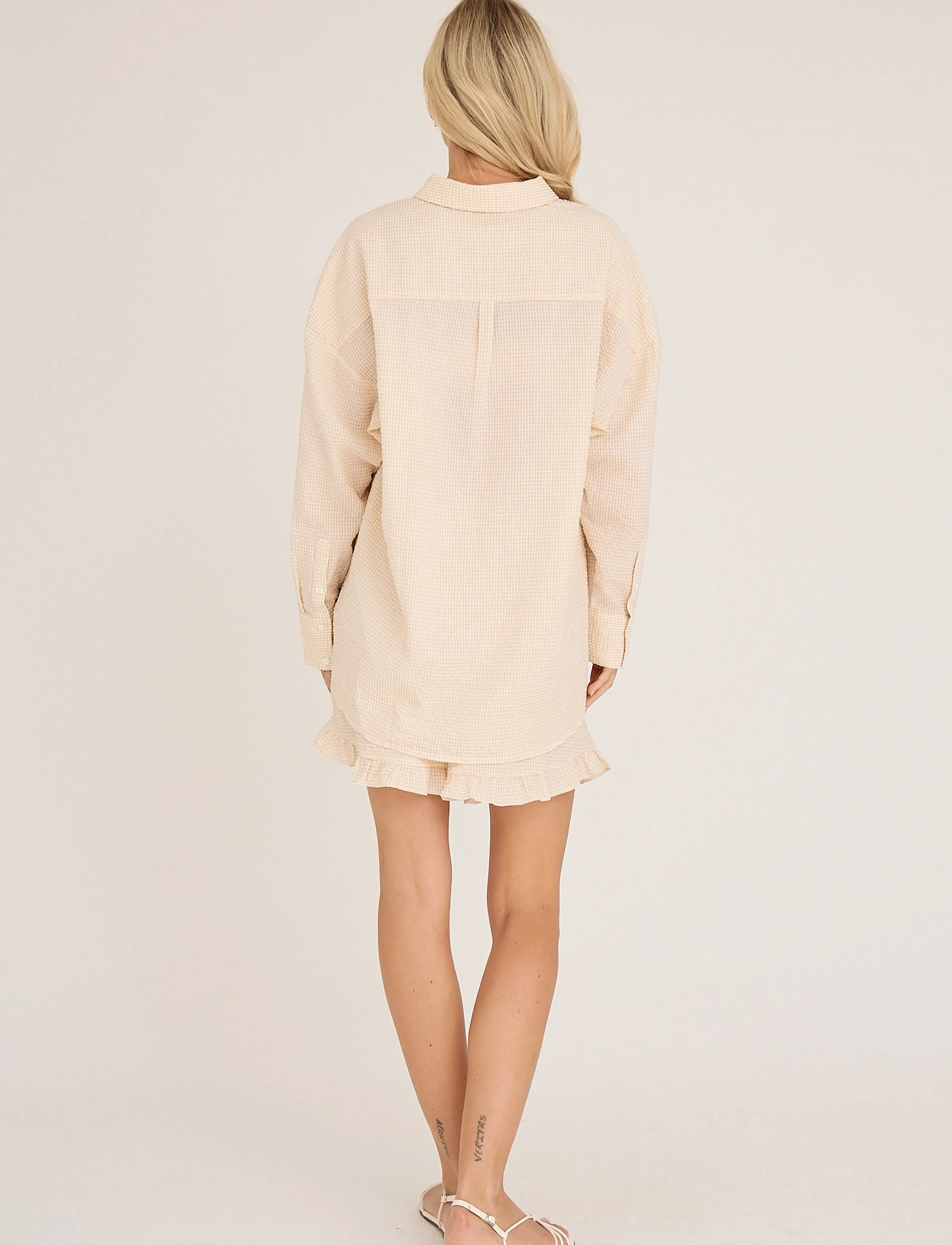 A-View - Sonja shirt - langärmlige hemden - pale yellow - 3